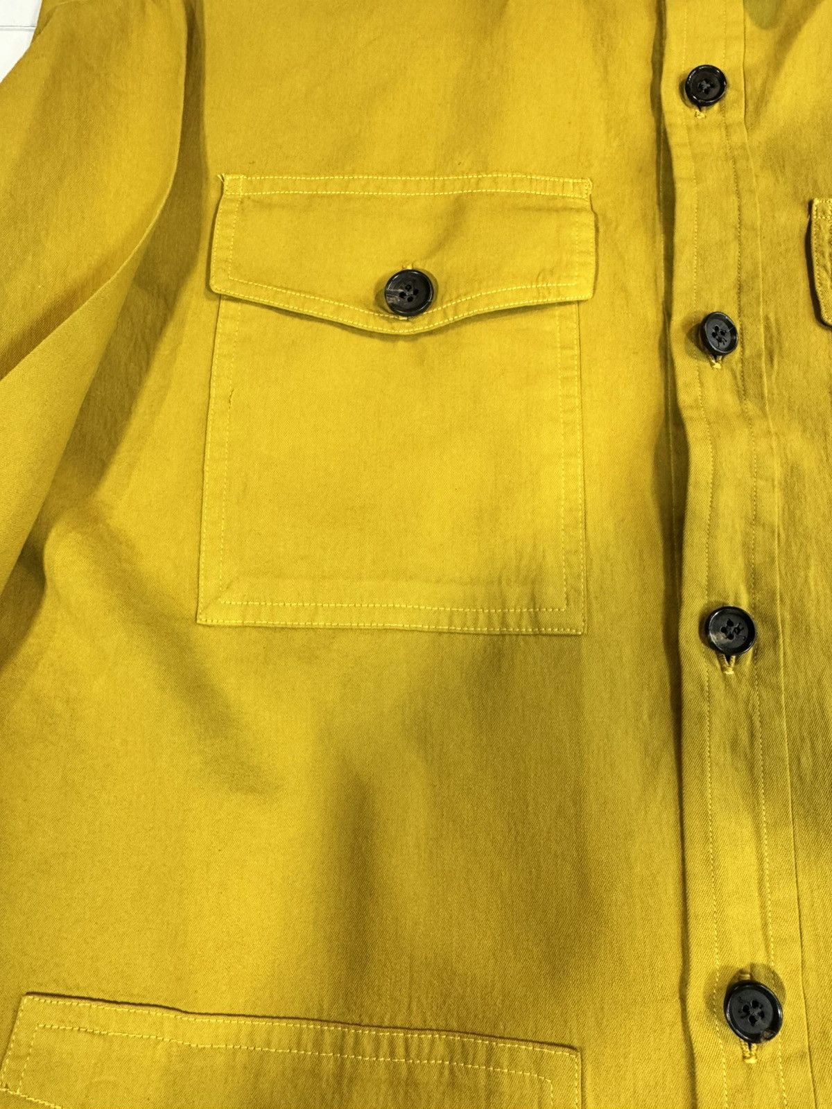Isaia Napolii Isaia Napoli Natural Cashmere Four Pocket Gold Overshirt Size US L / EU 52-54 / 3 - 6 Thumbnail