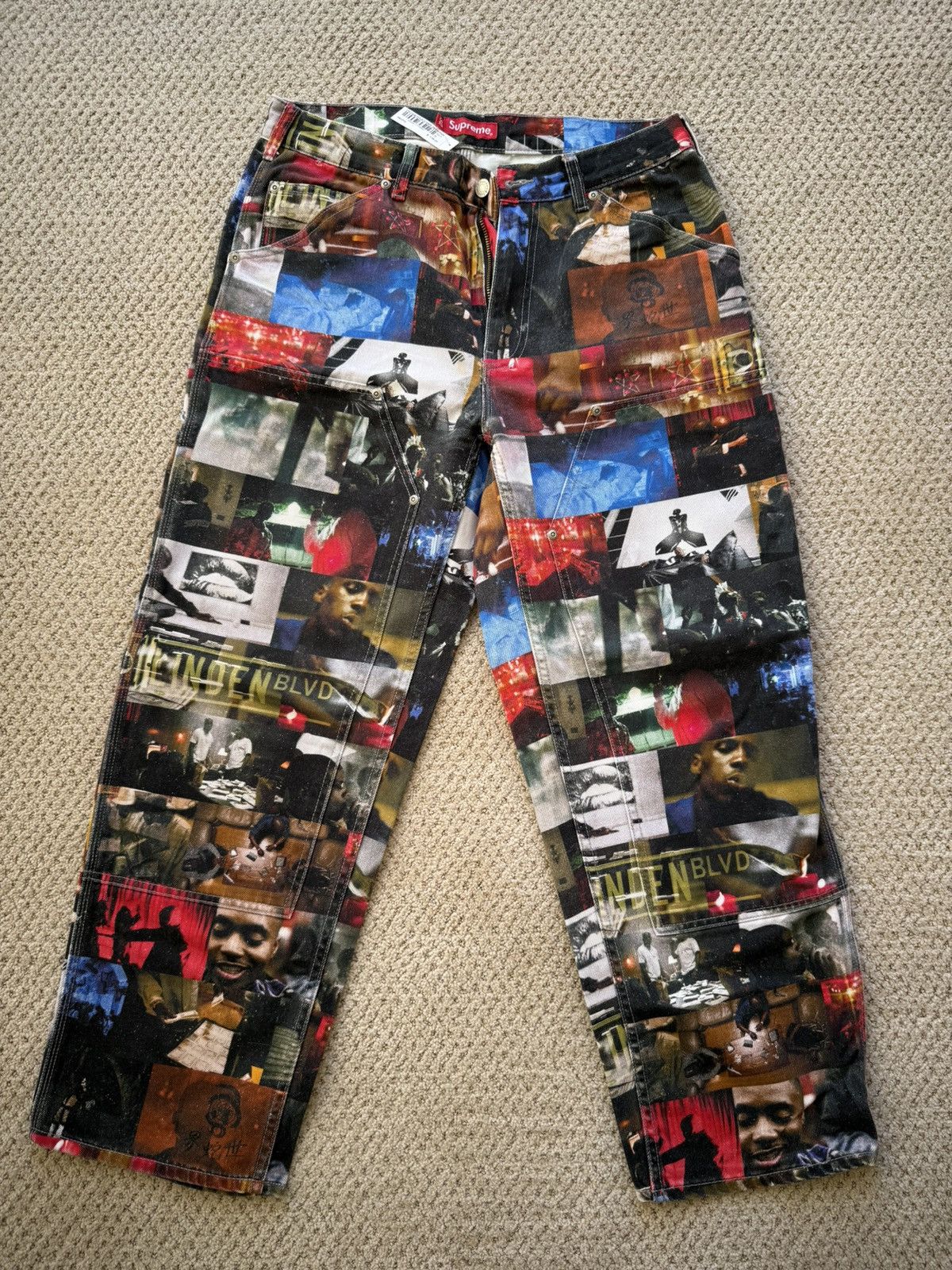Supreme RARE SUPREME NAS DMX CARPENTER JEANS Grailed