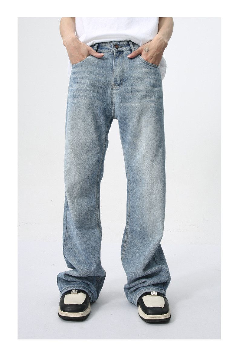 Japanese Brand × Jean Light blue flared washed jeans Size US 32 / EU 48 - 6 Thumbnail