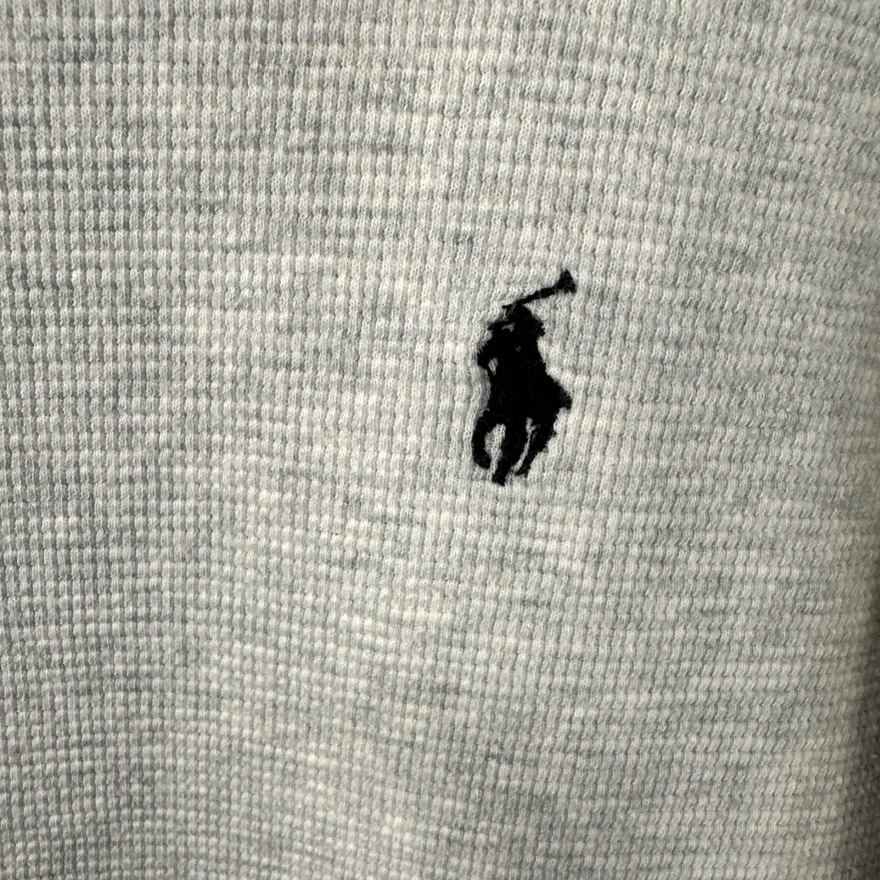 Polo Ralph Lauren Polo Ralph Lauren Shirt Mens 2XL Gray Thermal Sleepwear Long Sleeve Crew Neck Pajama Top Regular Knit Cotton Size US XXL / EU 58 / 5 - 3 Thumbnail