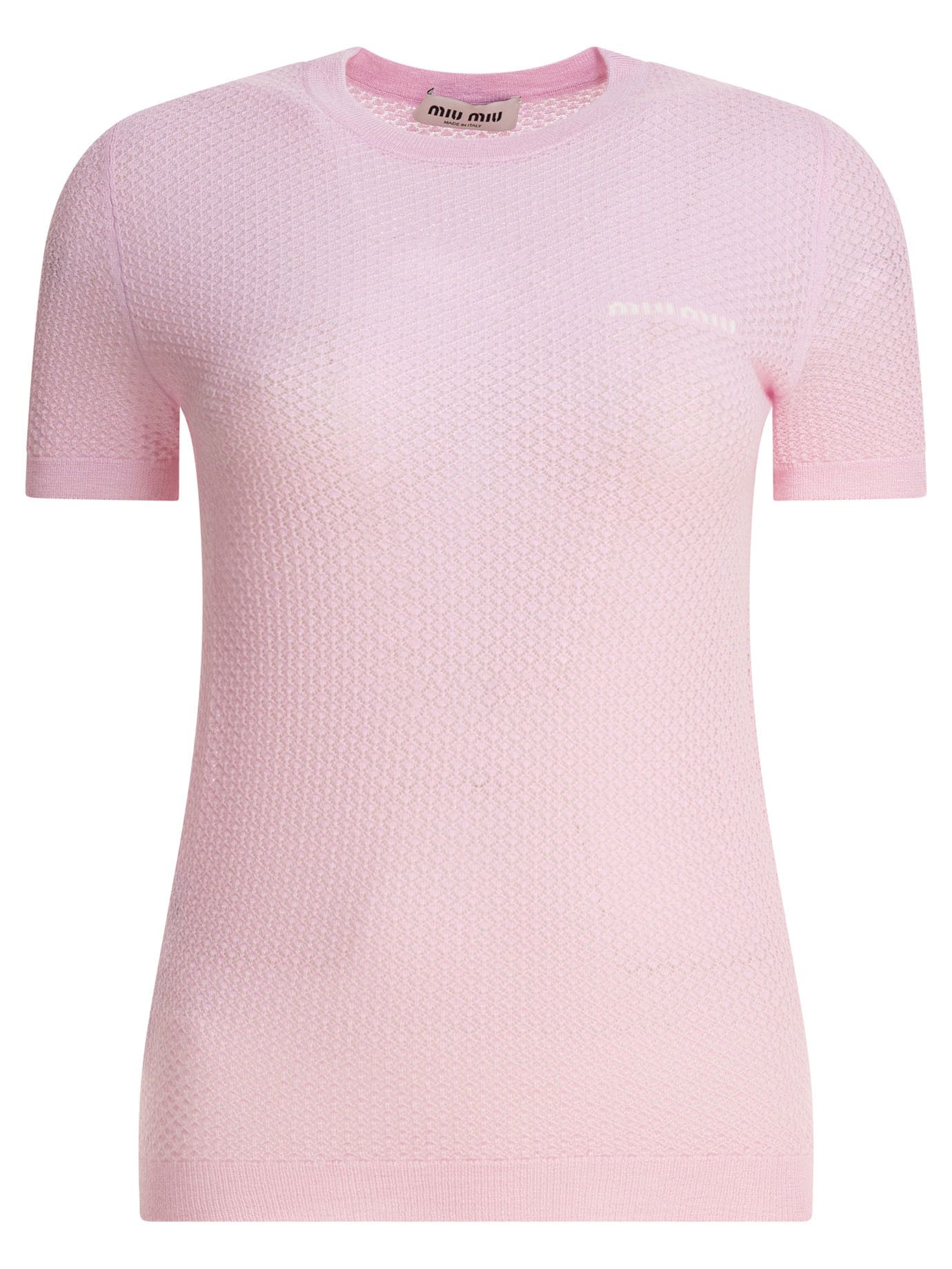 Miu Miu Miu Miu Crew-Neck Sweater With Logo tag size 42 Women - USA Duties Paid Size M / US 6-8 / IT 42-44 - 1 Thumbnail