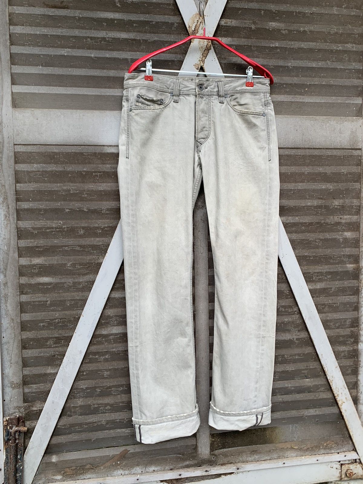 Diesel 👹Vintage Diesel Embroidery Logo Straight Cut Denim Size US 30 / EU 46 - 3 Thumbnail