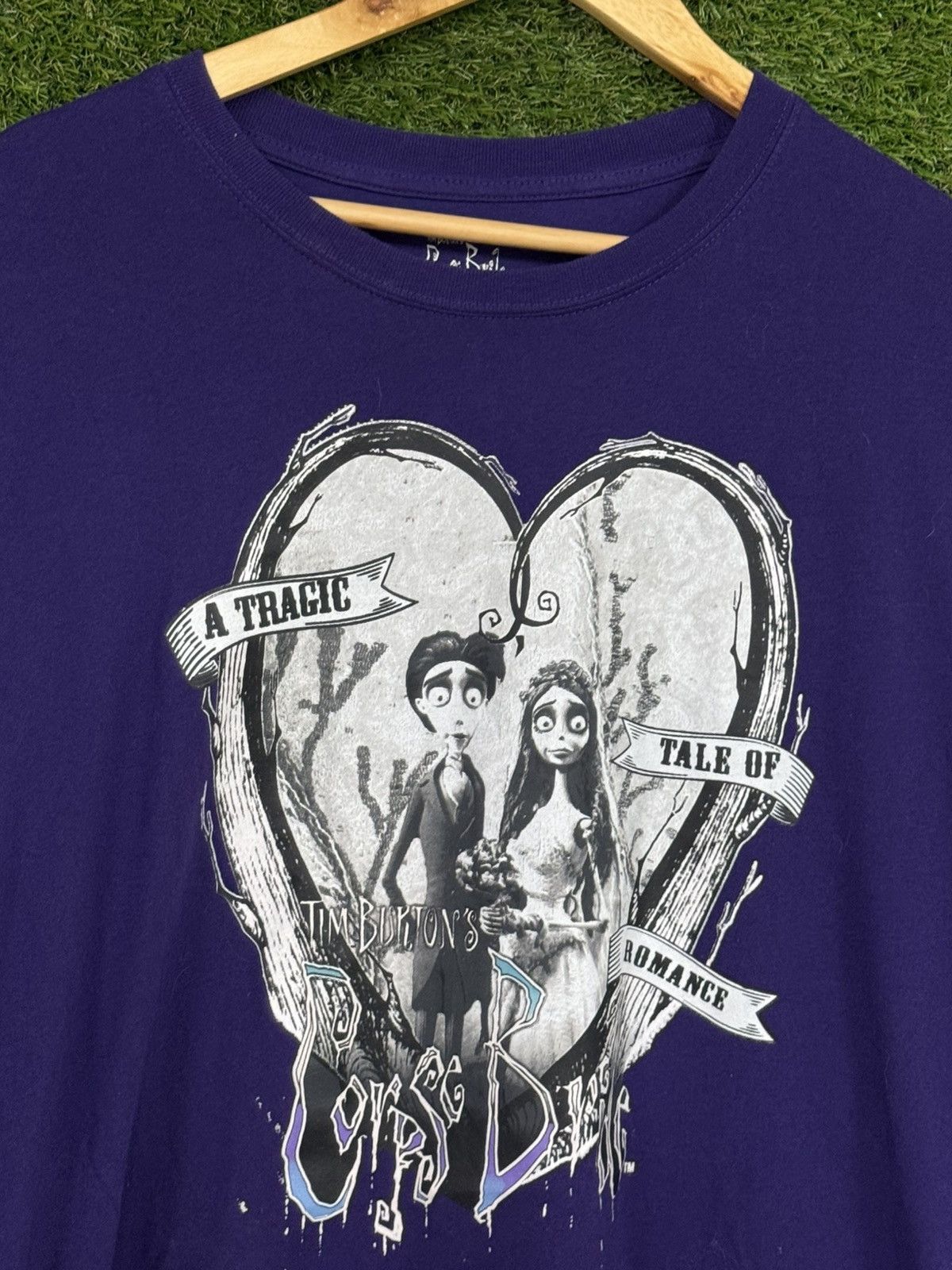 Vintage Corpse Bride Tim Burton Purple Gothic Goth Tee 2XL XXL Size US XXL / EU 58 / 5 - 2 Thumbnail
