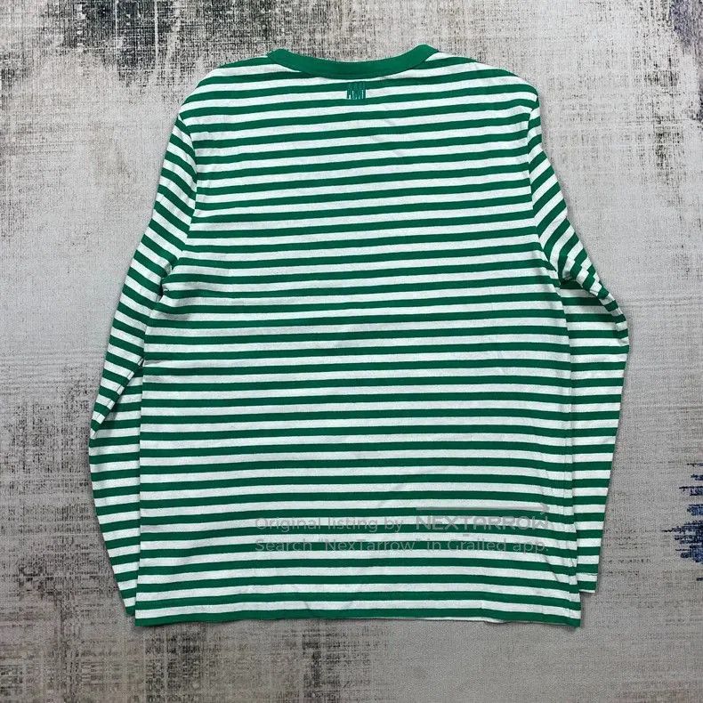 Ami Paris Striped Long Sleeve T.
