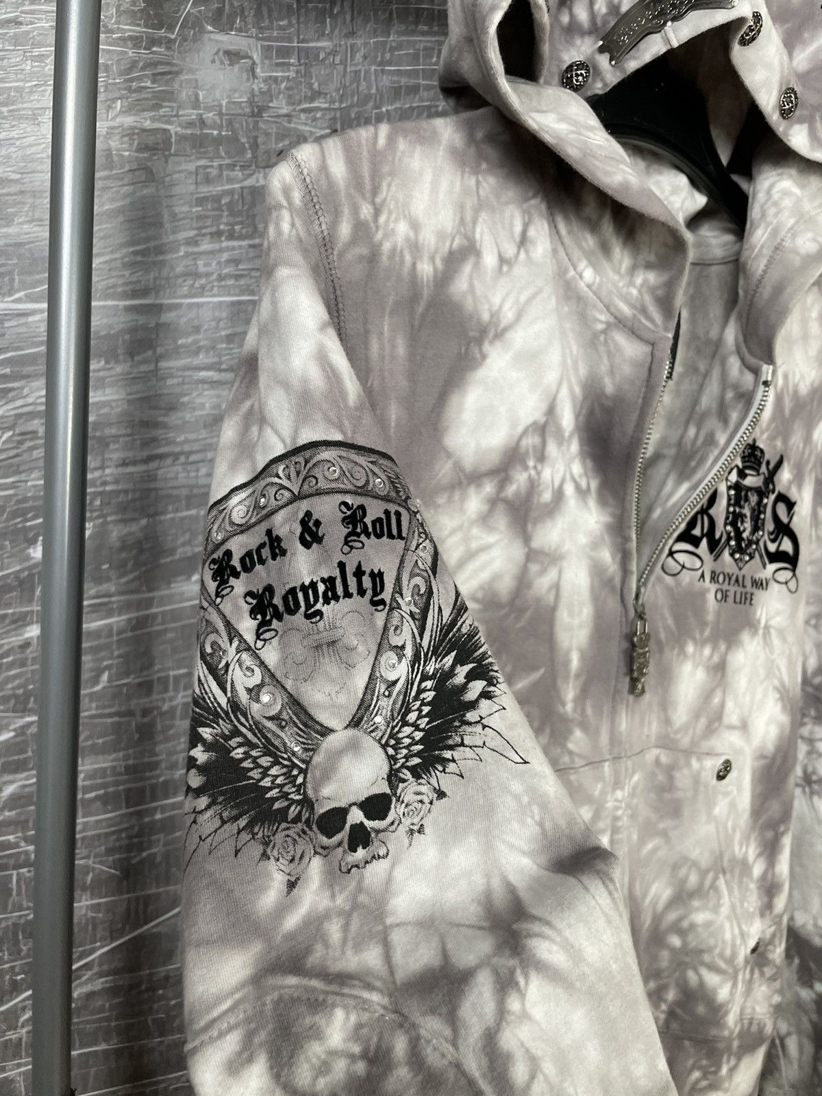 20471120 × Affliction × Japanese Brand Rebel Spirit Y2K Zip Hoodie Affliction Chrome hearts Style Size US M / EU 48-50 / 2 - 7 Thumbnail