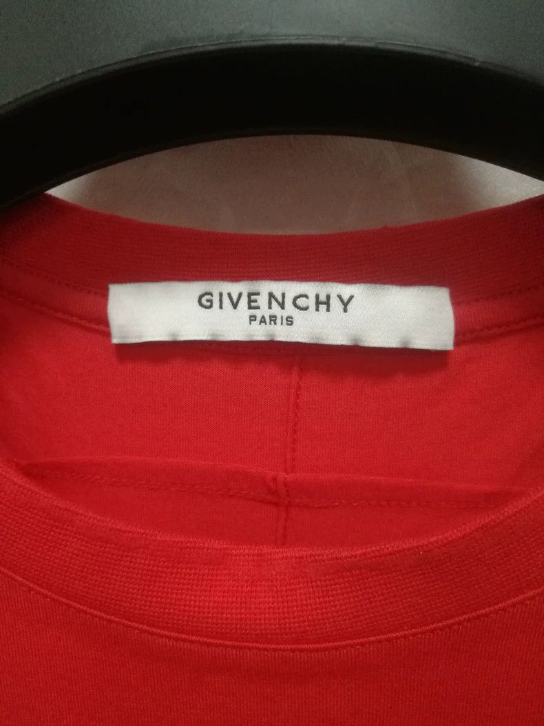Givenchy Givenchy Red Chest Patch Letter Logo Short Sleeve T-Shirt Size US S / EU 44-46 / 1 - 5 Thumbnail