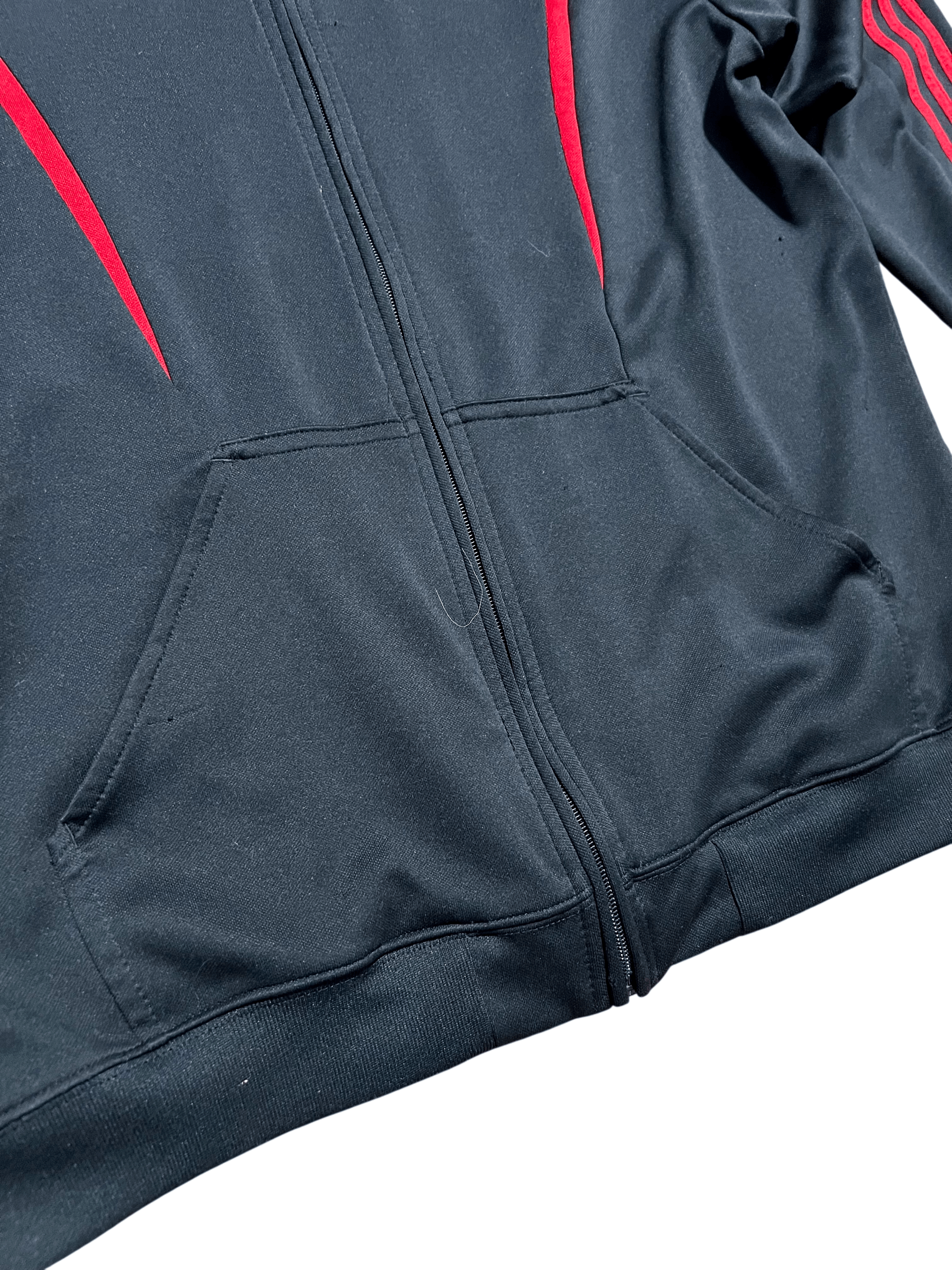 Adidas Adidas Retro Athletic Red & Black Full Zip Track Jacket Size US XL / EU 56 / 4 - 5 Thumbnail