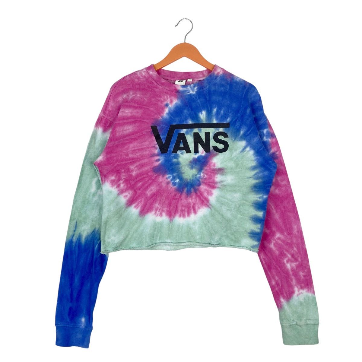 Vans Vans Crop Top Multicolor Sweatshirt Crewneck Pullover Jumper Size M / US 6-8 / IT 42-44 - 1 Thumbnail