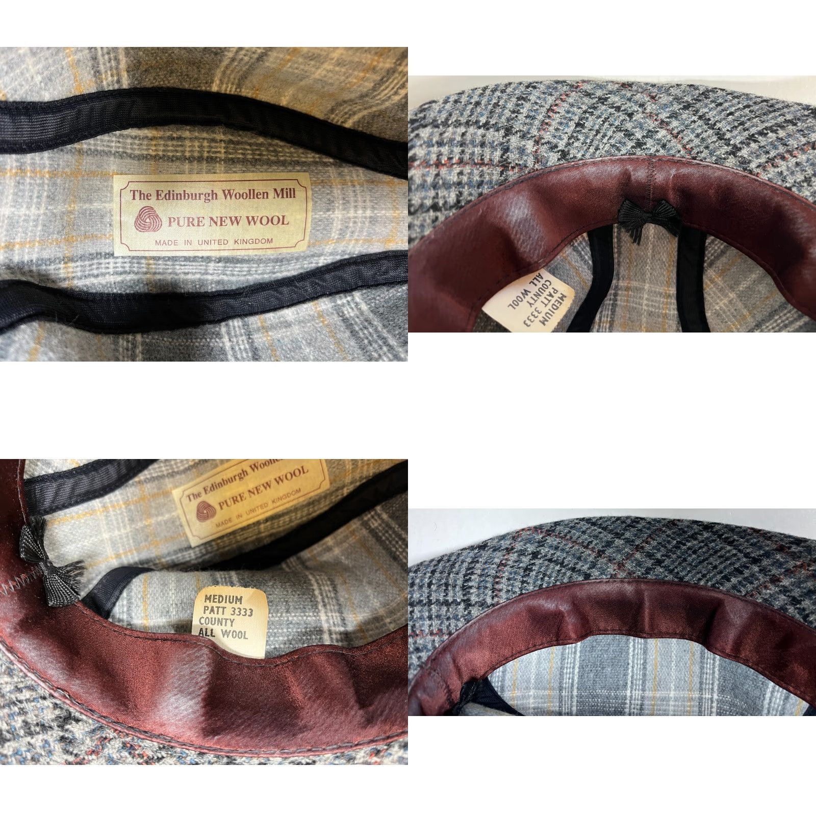 Vintage VINTAGE The Edinburgh Woollen Mill Men'S Wool Fedora Hat Plaid Made in UK Sz Medium Size ONE SIZE - 10 Thumbnail