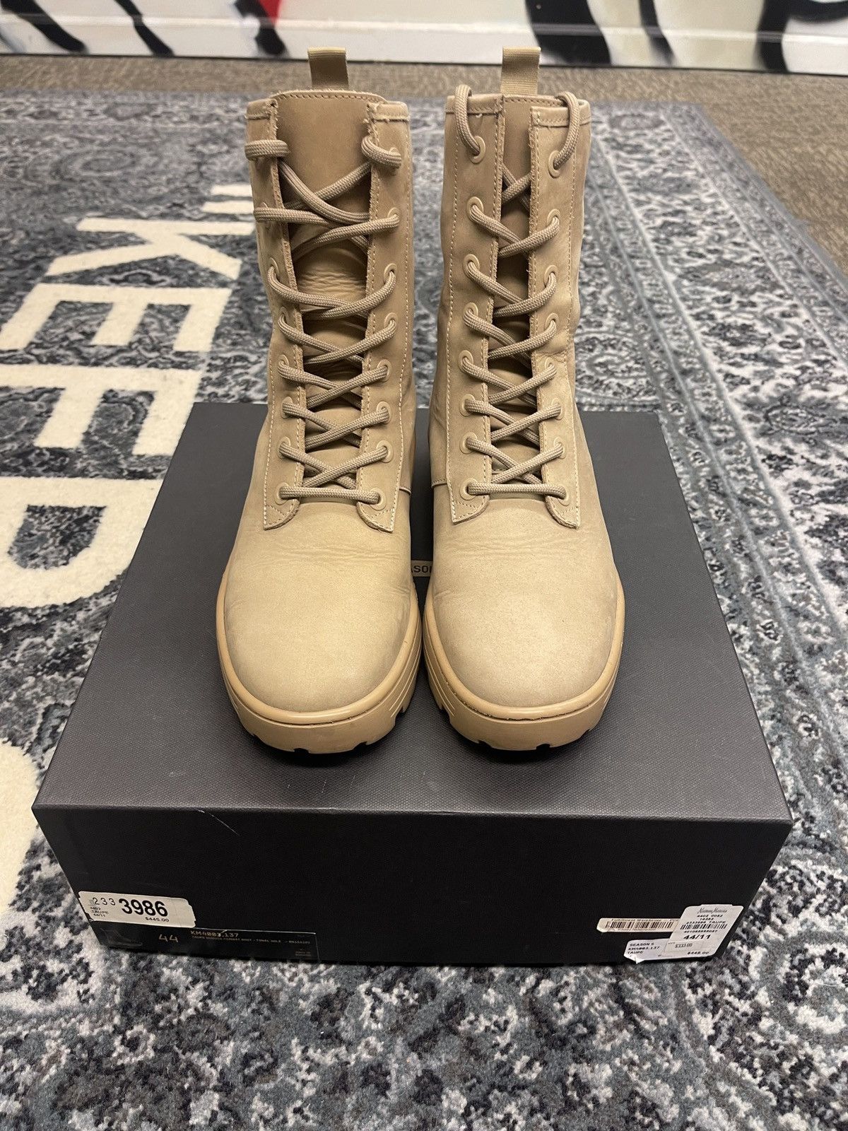 yeezy boots taupe blue