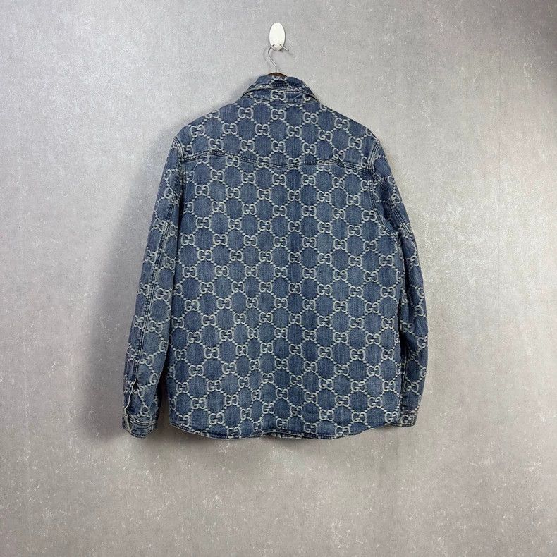 Gucci Gucci Full-print lapel single-breasted denim jacket 2502-Ne Size US S / EU 44-46 / 1 - 2 Thumbnail