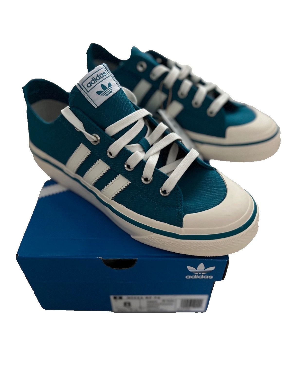 Adidas Adidas HQ8566 NIzza RF 74 Shoes Teal / Off White ( 8 ) Size US 8 / EU 41 - 2 Thumbnail