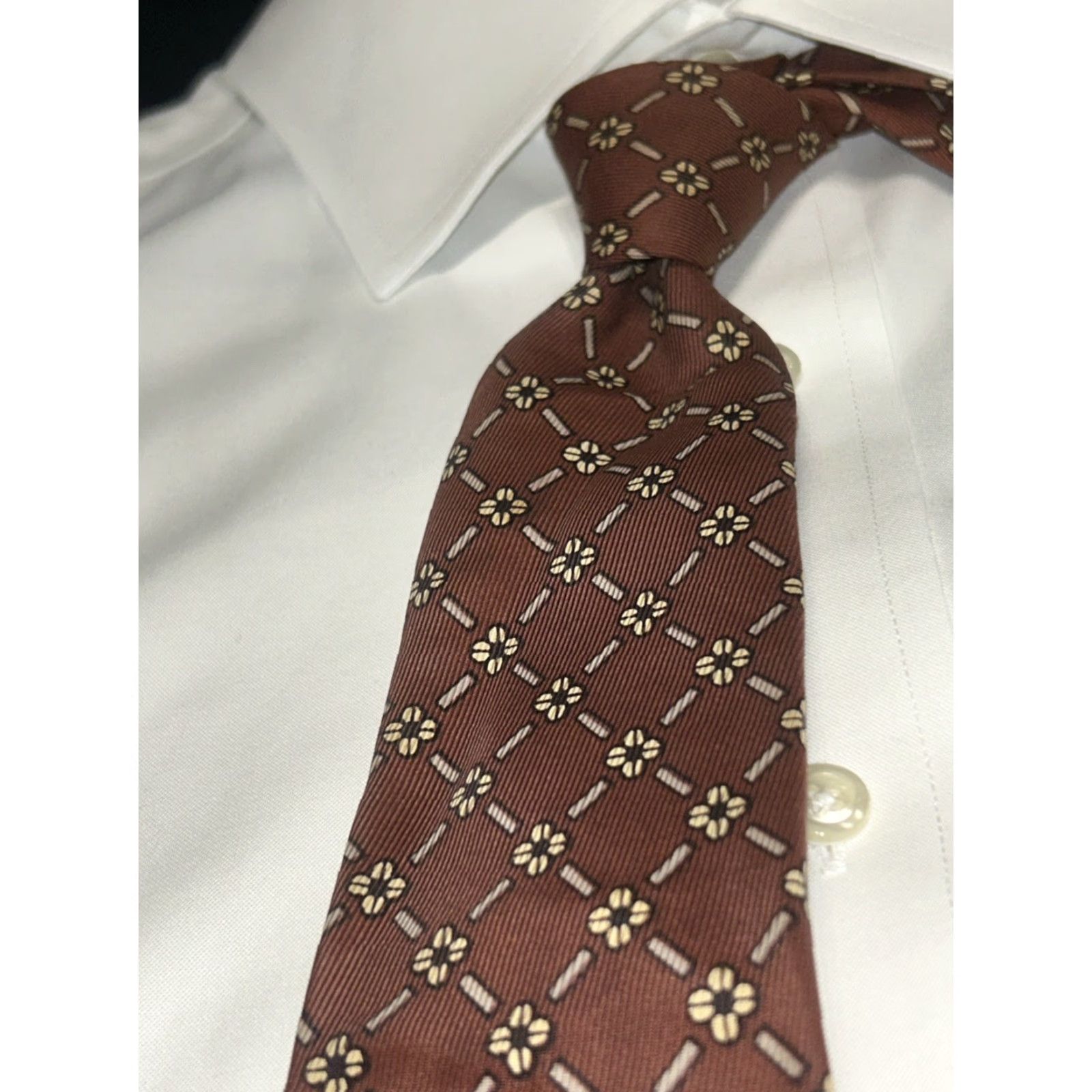 Vintage **San Francisco Handmade Classic Geometric Men's Tie** User: San Francisco Handmade Classic Geometric Men's Tie Size ONE SIZE - 4 Thumbnail