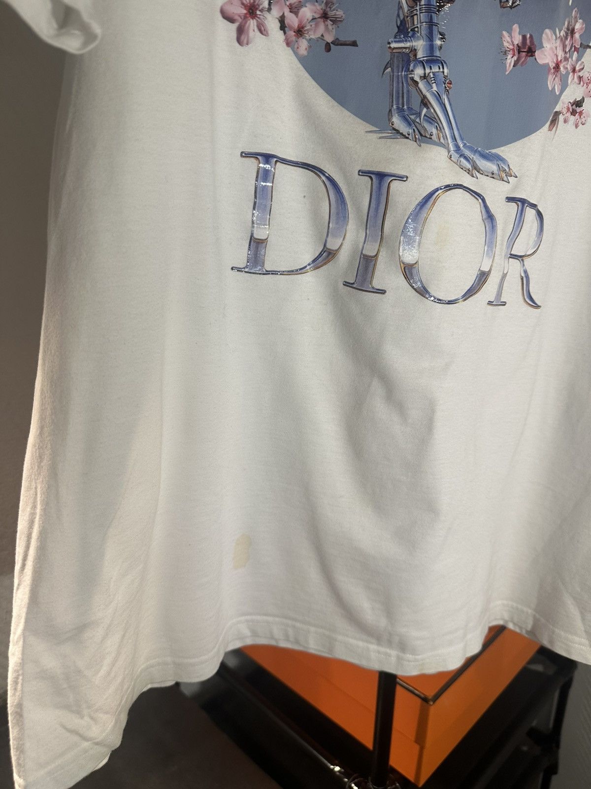 Dior Dior x Sorayama Robot Dinosaur Sakura T-shirt White M Size US M / EU 48-50 / 2 - 5 Thumbnail