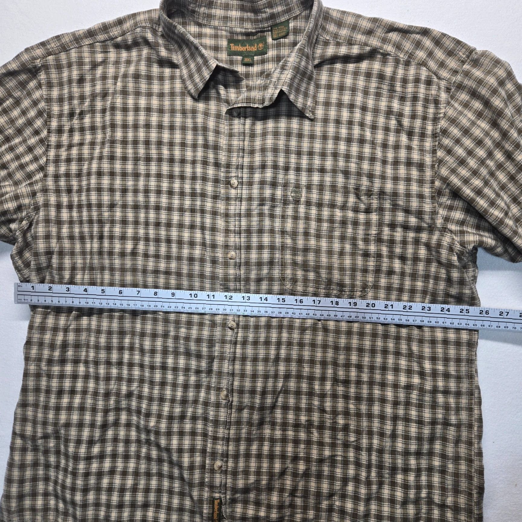 Timberland VINTAGE Timberland Plaid Flannel Shirt Men’s Long Sleeve 3XL Brown Cotton 90s Mens Size US XXL / EU 58 / 5 - 4 Thumbnail