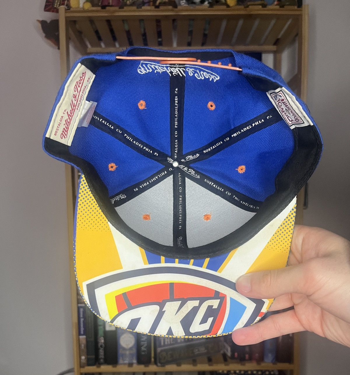 Mitchell & Ness × NBA Mitchell and Ness Oklahoma City Thunder OKC Snapback Wool Size ONE SIZE - 4 Thumbnail
