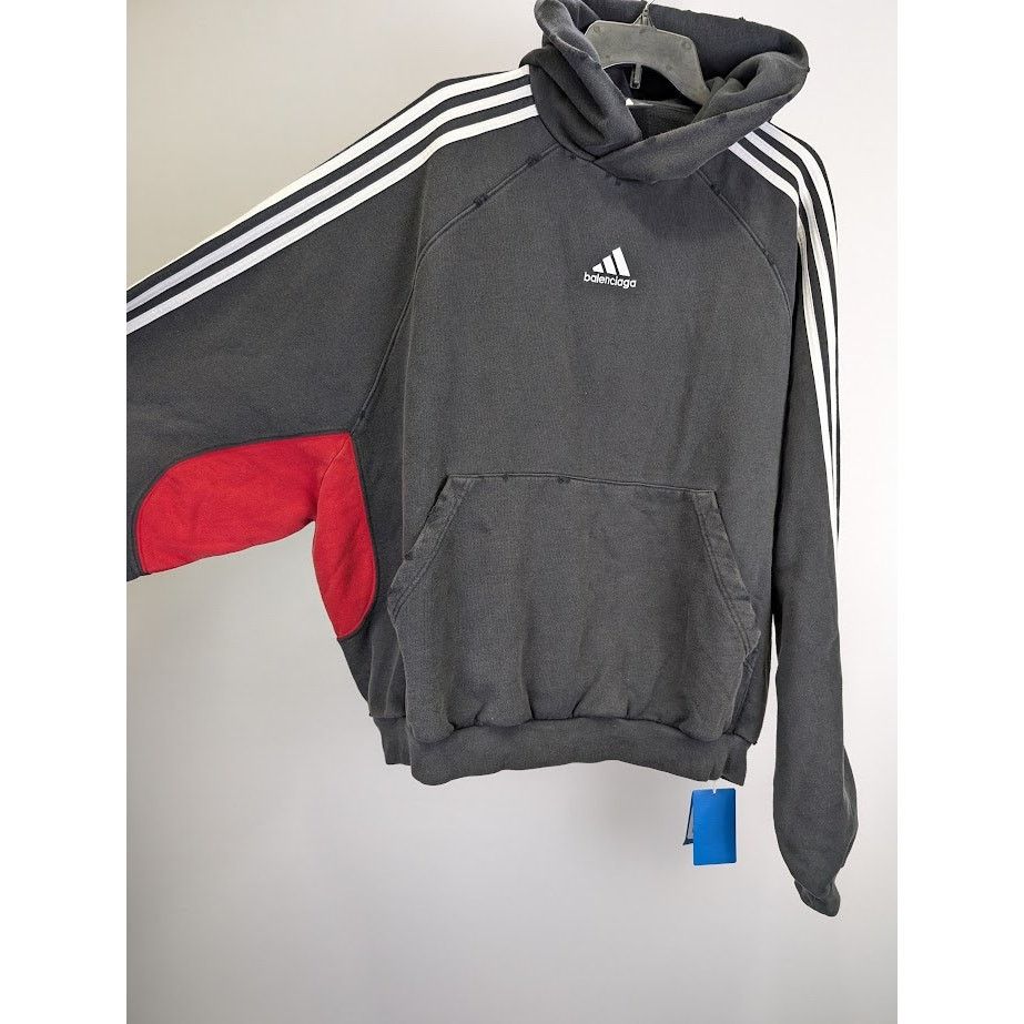 Balenciaga o1rshd1 Pullover Hoodie in Multicolor Size US M / EU 48-50 / 2 - 12 Thumbnail