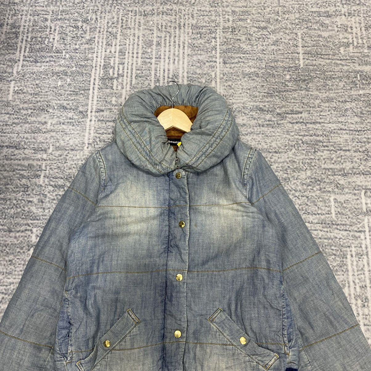 Issey Miyake Mercibeaucoup Denim Down Puffer Quilted Jacket Size US M / EU 48-50 / 2 - 4 Thumbnail