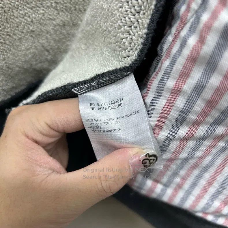 Thom Browne Thom Browne Striped Gray Hooded Sweatshirt Size US M / EU 48-50 / 2 - 5 Thumbnail