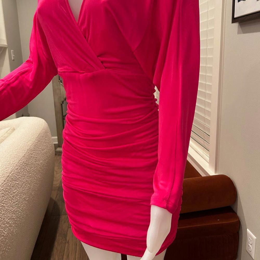 Bcbgmaxazria BCBG MaxAzria “Blouson” Mini Dress Size L / US 10 / IT 46 - 4 Thumbnail