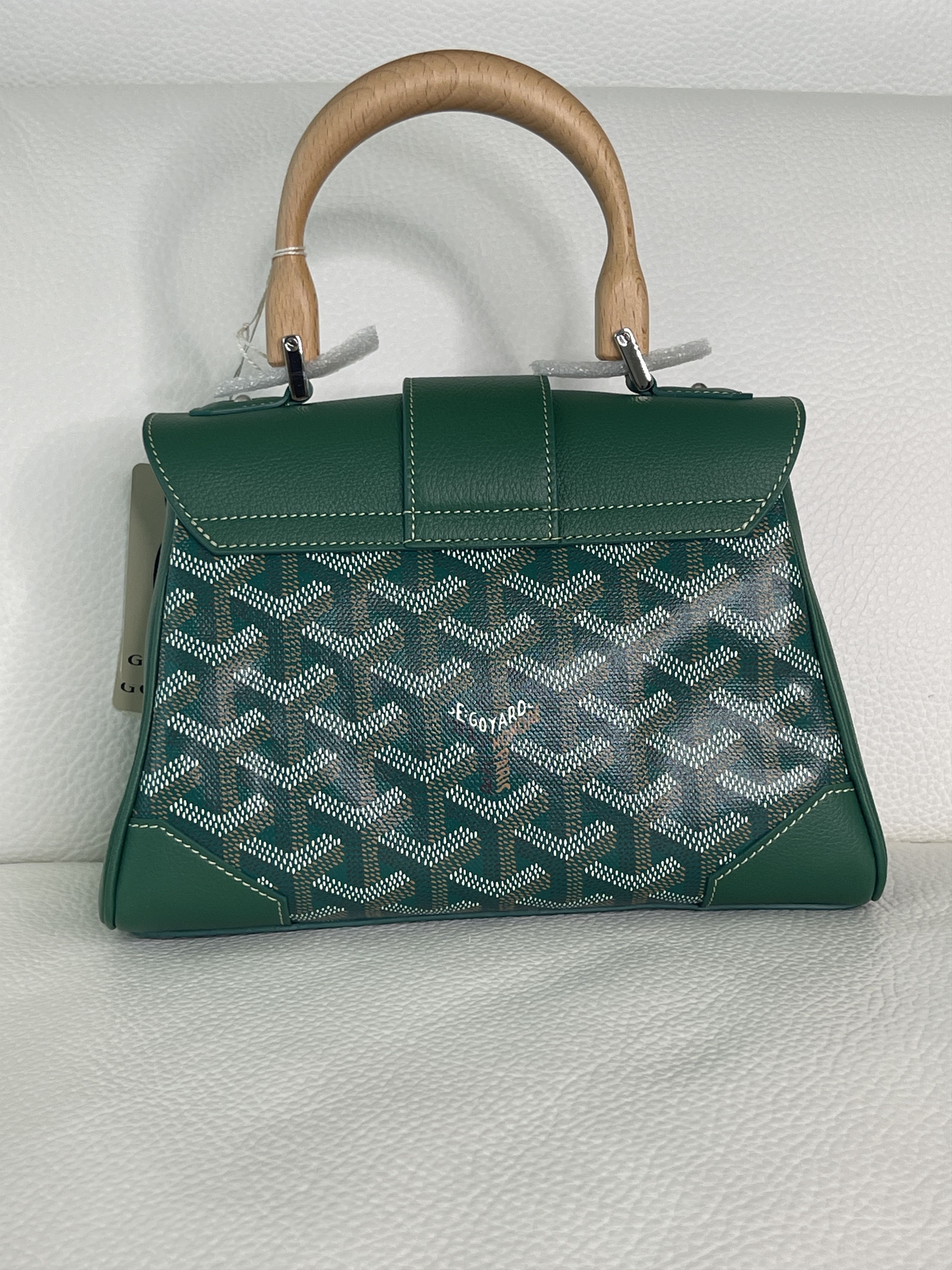 Goyard New Goyard Green Saigon Souple Mini Top Handle Bag Size ONE SIZE - 6 Thumbnail