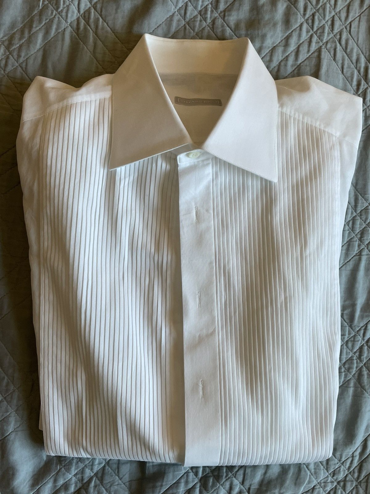 Stefano Ricci Pleated-bib tuxedo shirt Size 48R - 2 Thumbnail