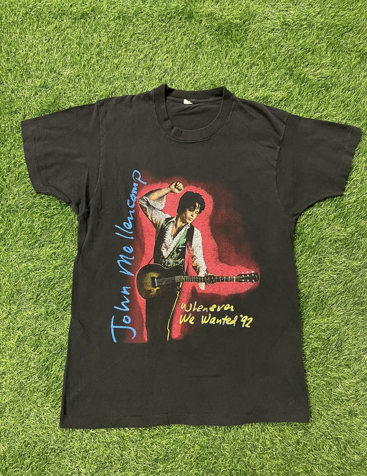 Vintage Vintage John Mellencamp 1992 Whenever We Wanted Tee Size XL Size US XL / EU 56 / 4 - 1 Thumbnail
