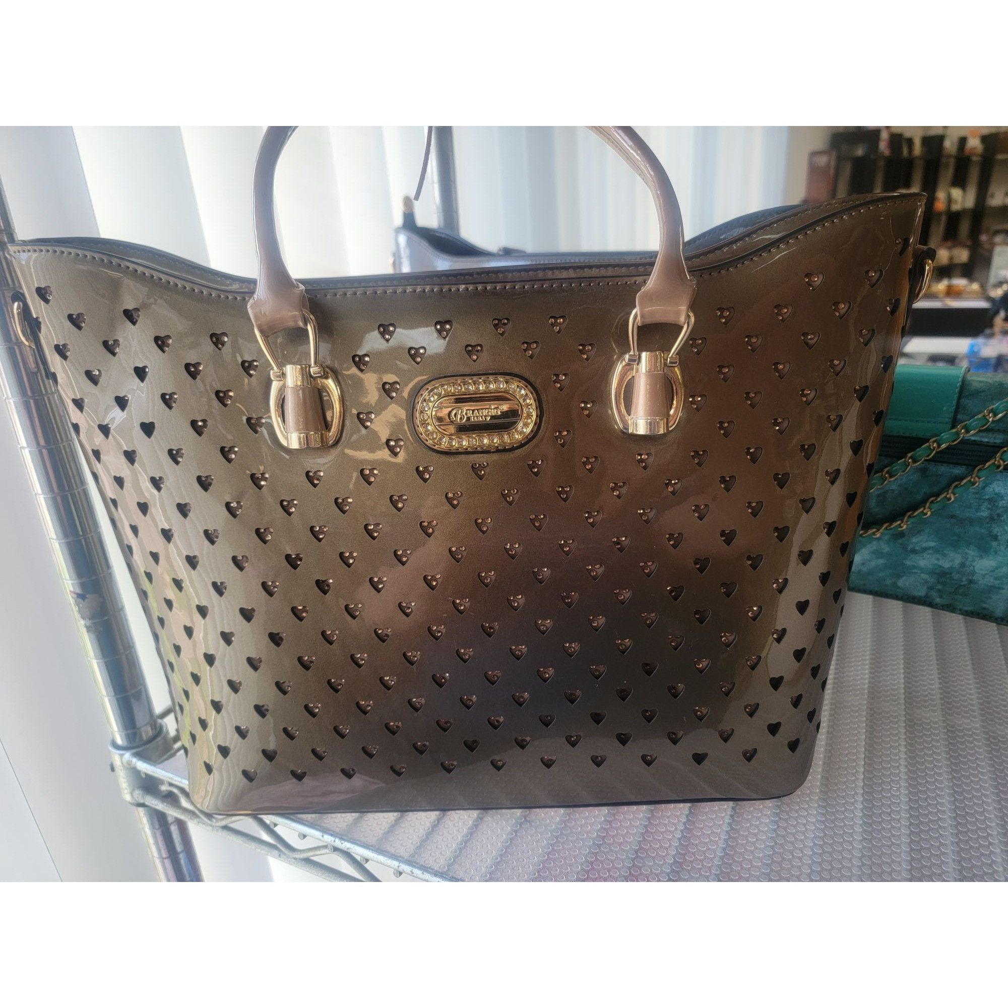 Other Brangio Italy Vegan Leather Tote Bag With Heart Cutout Desig Size ONE SIZE - 2 Thumbnail