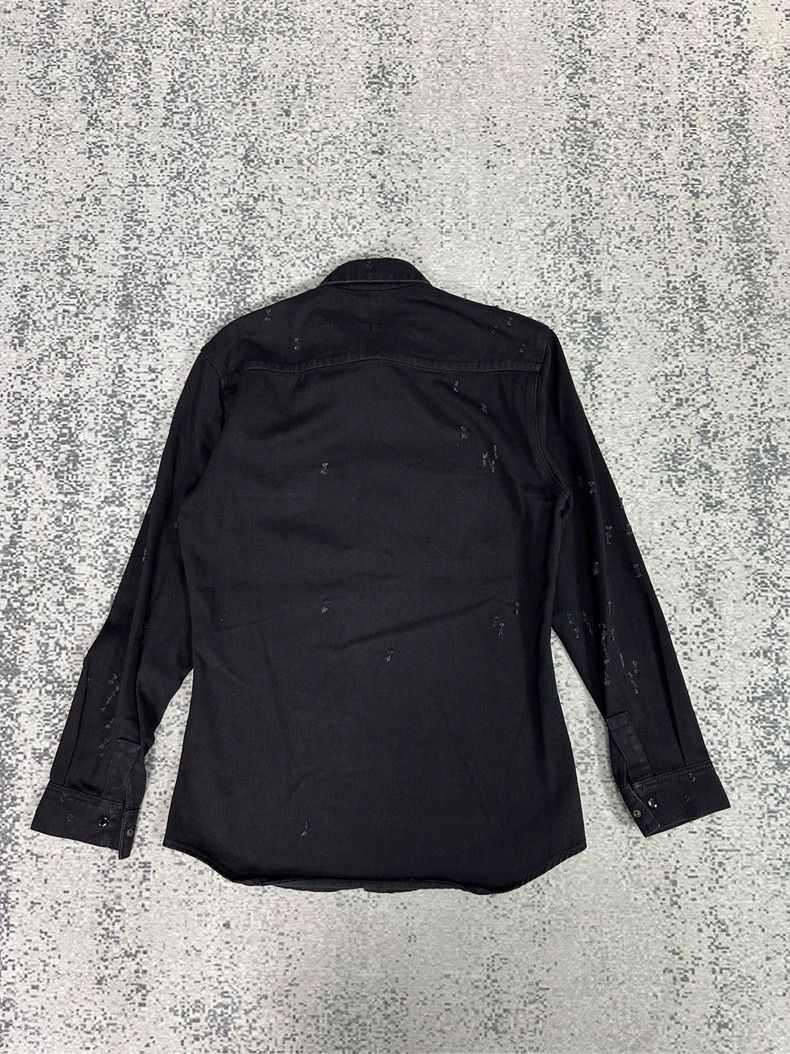 Givenchy Givenchy Bullet Hole Denim Shirt Jacket Size US S / EU 44-46 / 1 - 2 Thumbnail
