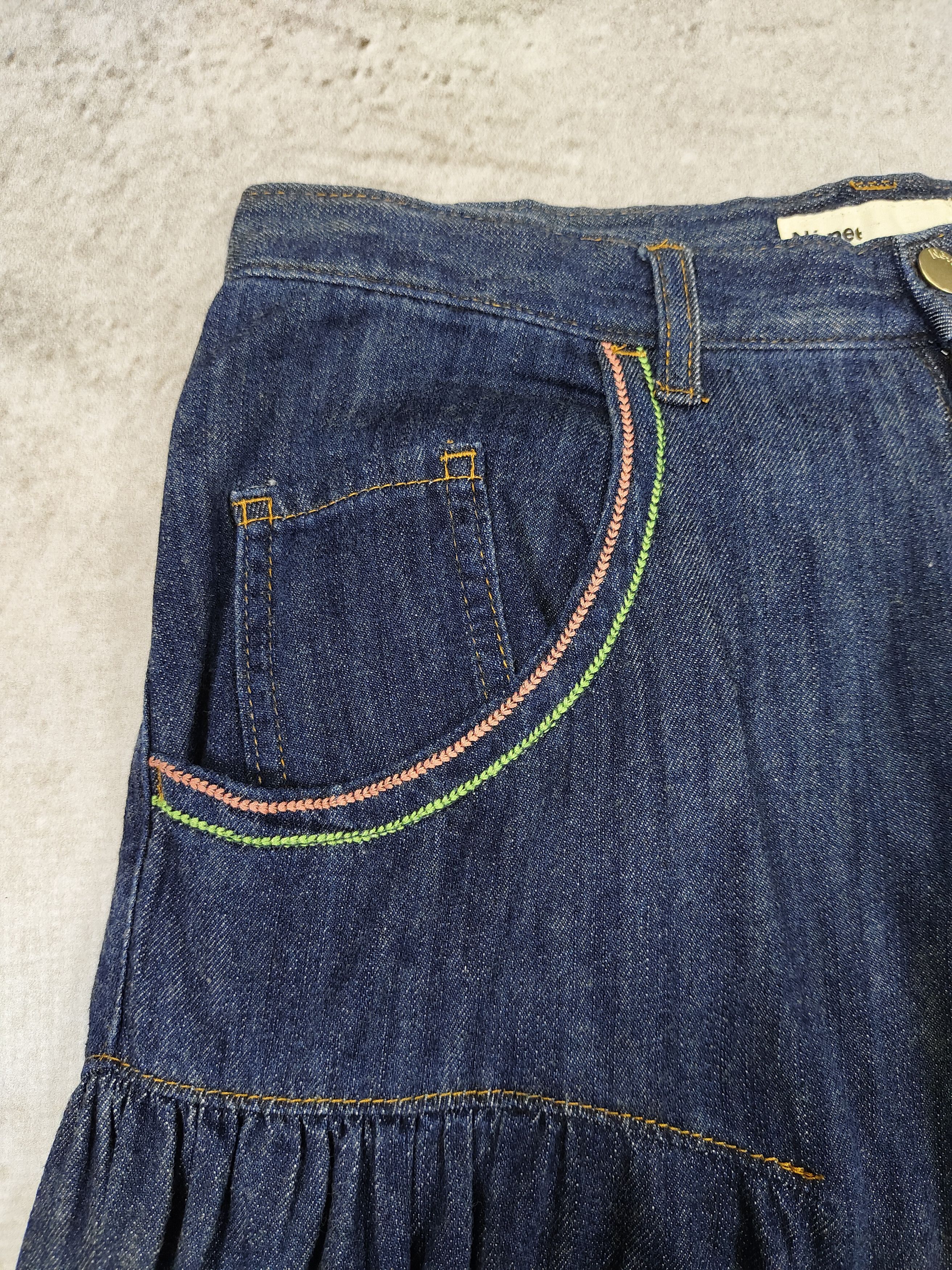 Ne-Net 00s Ne-net- Elephant Pacth Drop Crotch Balloon Denim Shorts Size 30" / US 8 / IT 44 - 8 Thumbnail