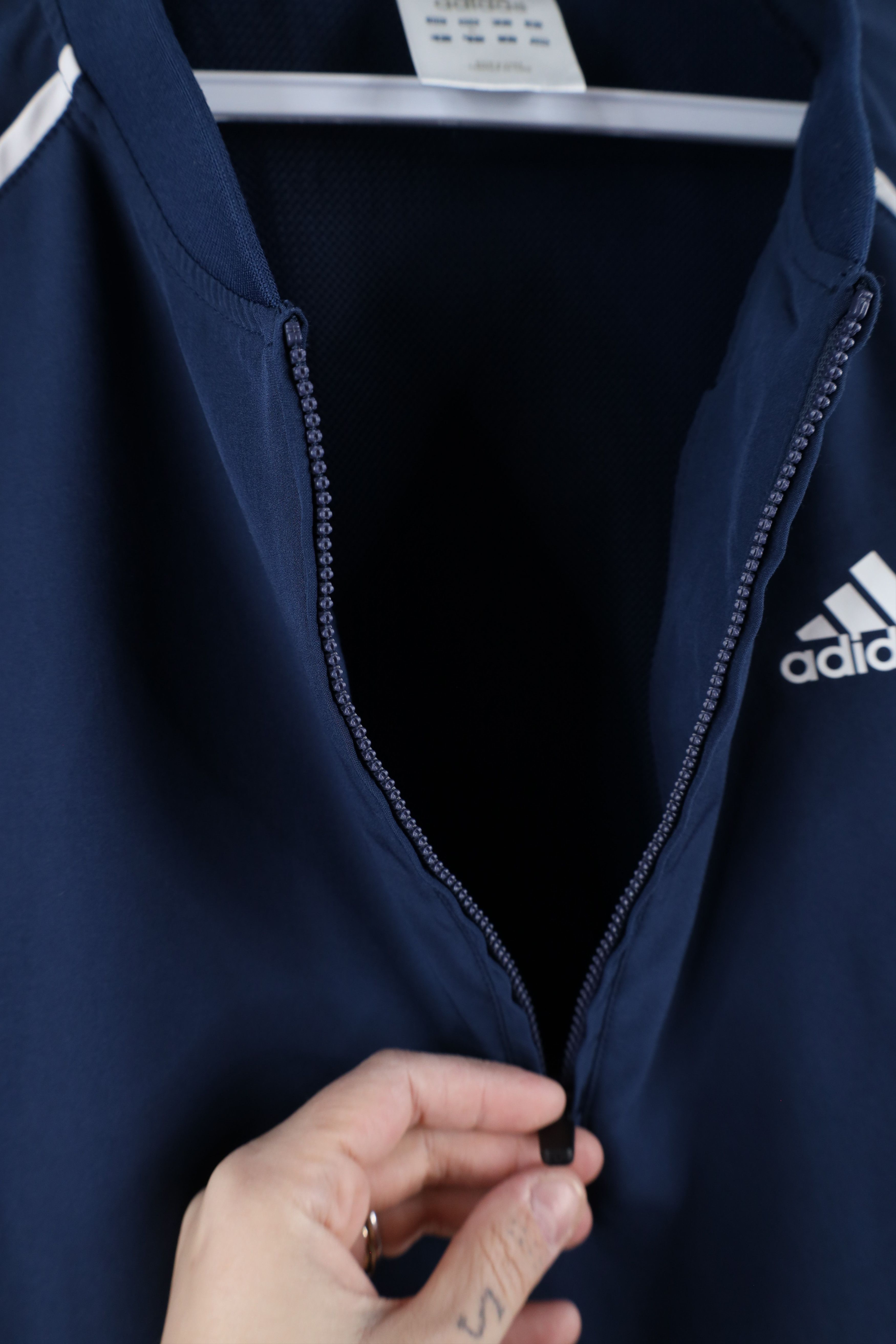 Adidas × Vintage Vintage Adidas Short Sleeve Half Zip Pullover Jacket Blue Size US XL / EU 56 / 4 - 7 Thumbnail