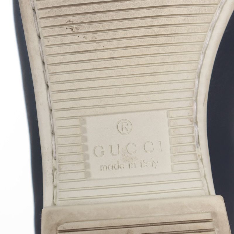 Gucci Gucci Round Toe Metal Buckle Loafers - Size US 5 / EU 37 - 2 Thumbnail