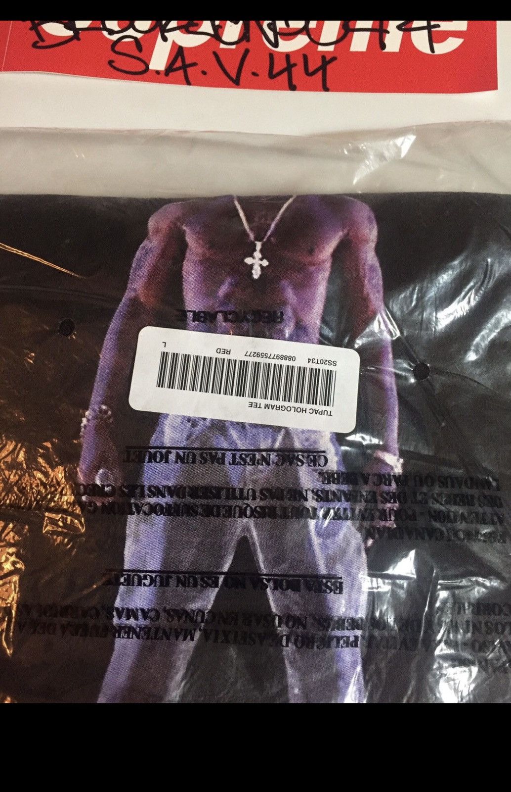 Supreme Supreme Tupac Tee SS20 Red Large DSWT Size US L / EU 52-54 / 3 - 1 Thumbnail