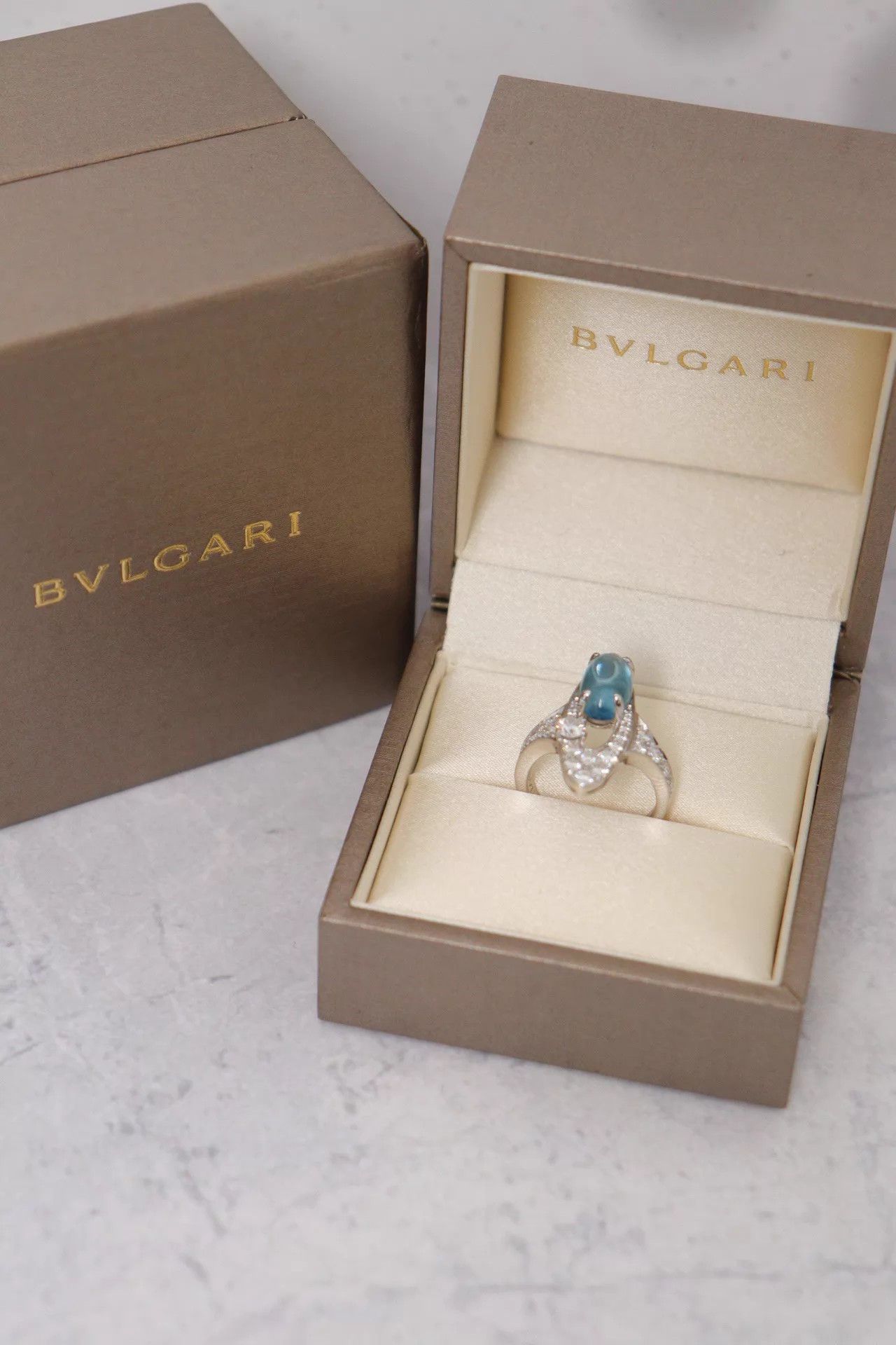 Bvlgari Bvlgari Color Gemstone Topaz Ring with Box Size ONE SIZE - 1 Thumbnail