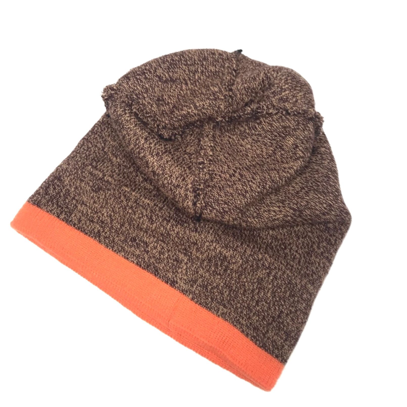 Vintage Wells Lamount Beanie Knit Hat Men Unisex Heather Brown Orange / Beanie / One Size / Brown / Classic Outdoor Ski Hunting Winter Knit / Mens Size ONE SIZE - 6 Thumbnail