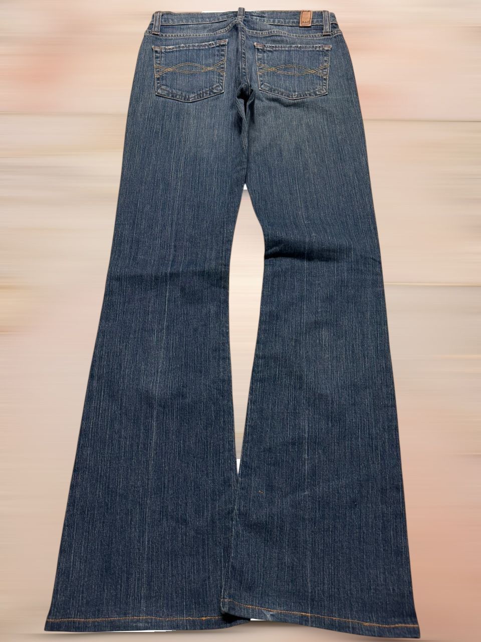 Japanese Brand VINTAGE 1990s BELL BOTTOM BOOTCUT ABERCROMBIE WHISKERS Size US 27 - 1 Thumbnail