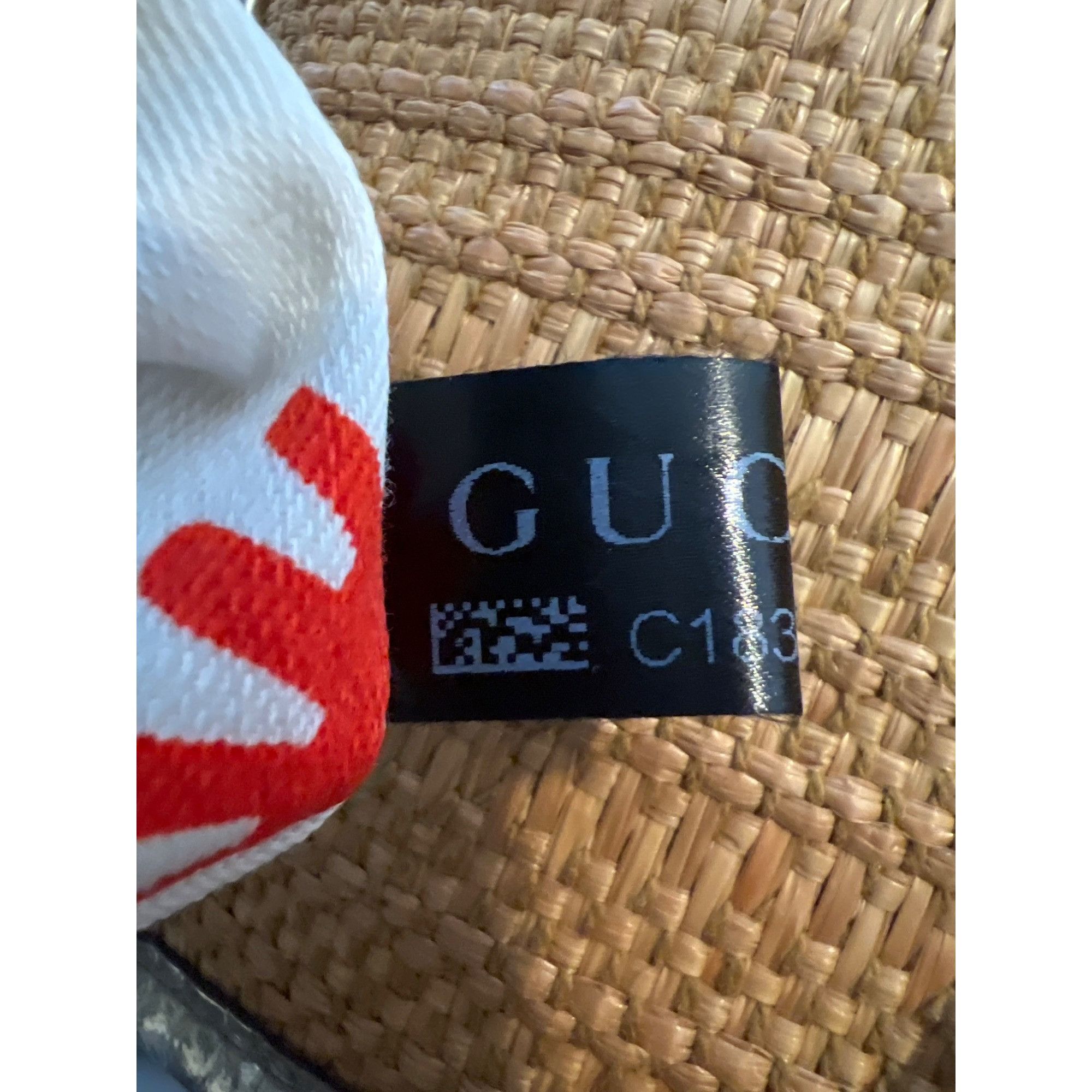 Gucci GUCCI XL Bamboo Raffia Tote Size ONE SIZE - 11 Thumbnail