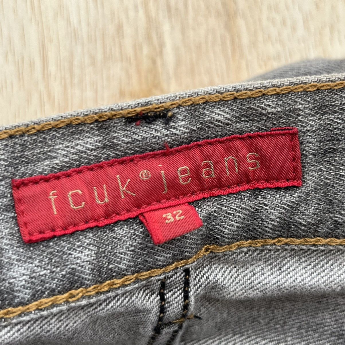 FCUK FCUK JEANS JAPANESE BRAND GREY REGULAR STRAIGHT / GOA JAPAN Size US 32 / EU 48 - 3 Thumbnail