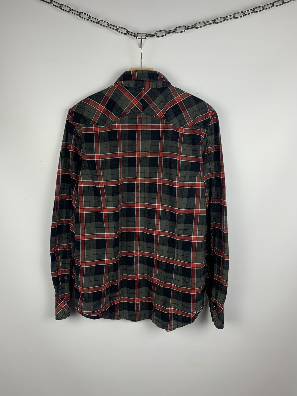 Diesel Diesel Plaid Avant Garde Shirt Buttons Ups Mens Size M Y2K Size US M / EU 48-50 / 2 - 7 Thumbnail
