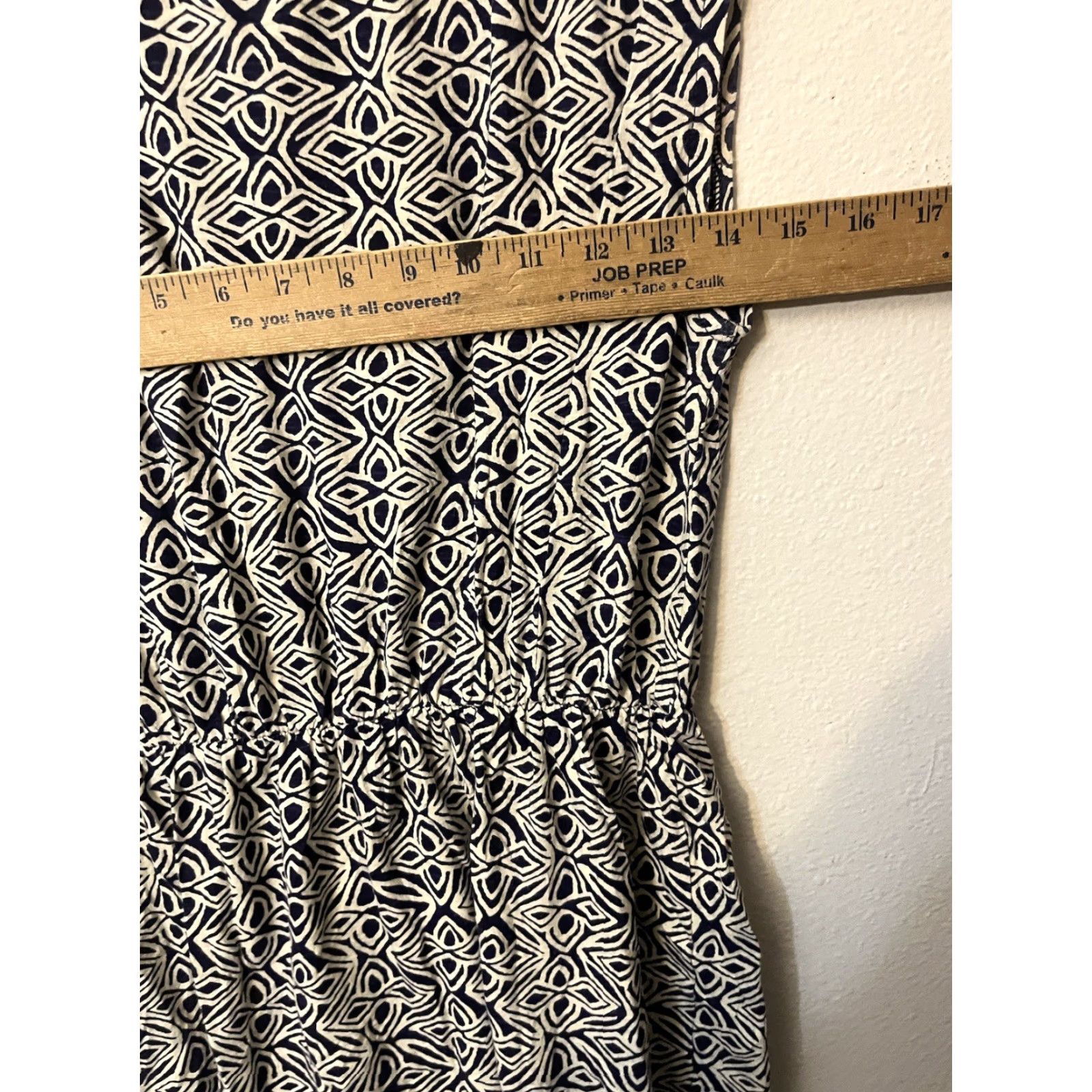 Loft LOFT Dress Sleeveless Summer Elastic Waist Black White Small Multicolor Geometric Button Knee Length Womens sheath casual dress прост Size S / US 4 / IT 40 - 4 Thumbnail