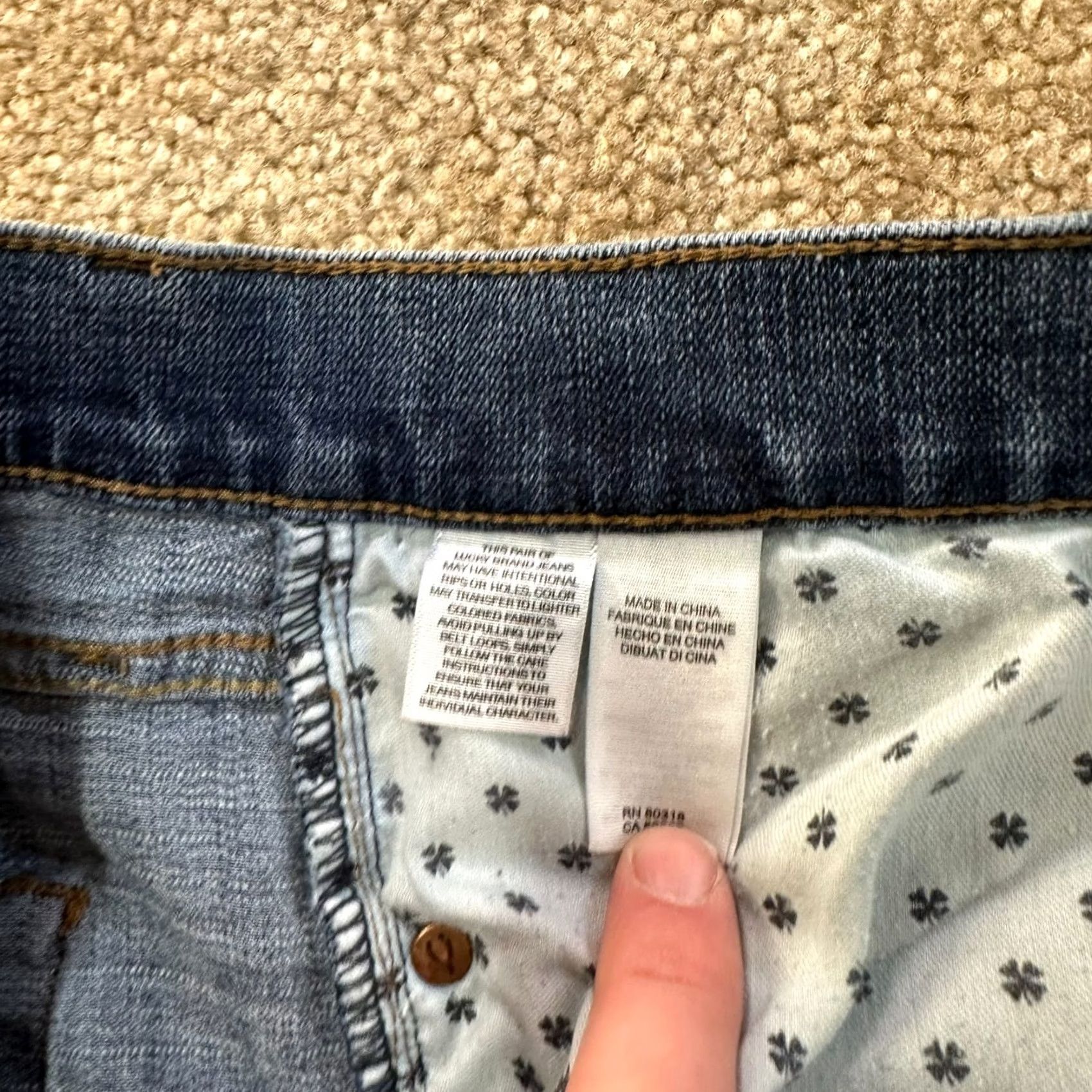 Lucky Brand Lucky Brand 221 Jeans Men's 38x32 Straight Denim Blue 5-Pocket Regular Stretch Size US 38 / EU 54 - 7 Thumbnail
