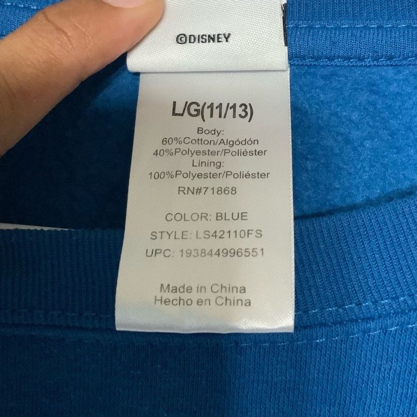 Disney Disney Stitch Light-Up Sweatshirt Blue L USED Size L / US 10 / IT 46 - 4 Thumbnail