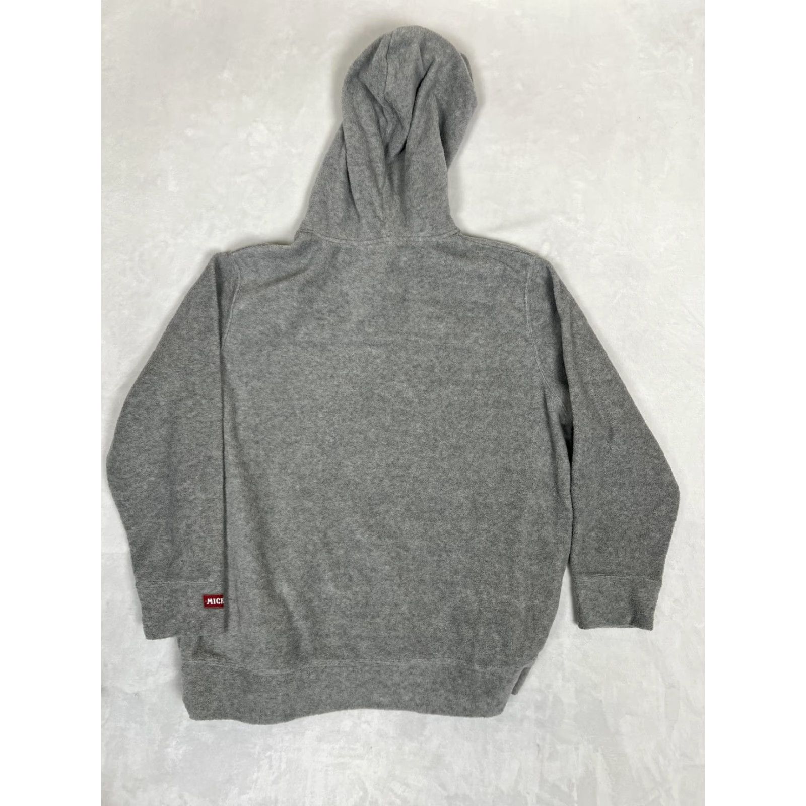 Vintage The Wonderful World of Disney Fleece Hoodie Sweatshirt Womens 2X Mickey Mouse Grau Heather Gray Embroidered Logo Pullover Casual N/A Size XXL / US 16-18 / IT 52-54 - 6 Thumbnail