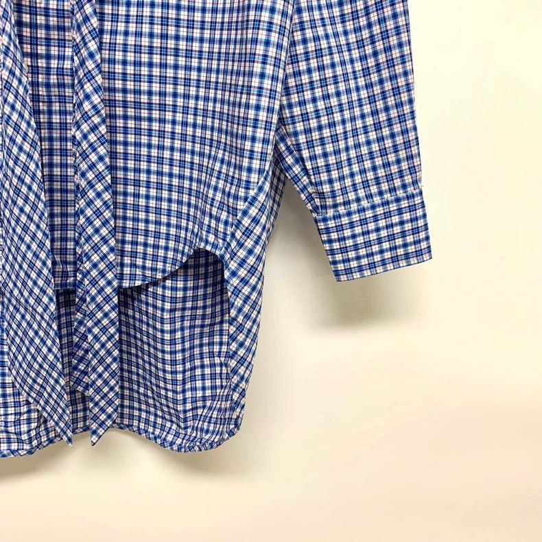 Balenciaga Balenciaga Blue and white checked shirt 2505-Nextarrow Size XS / US 0-2 / IT 36-38 - 6 Thumbnail