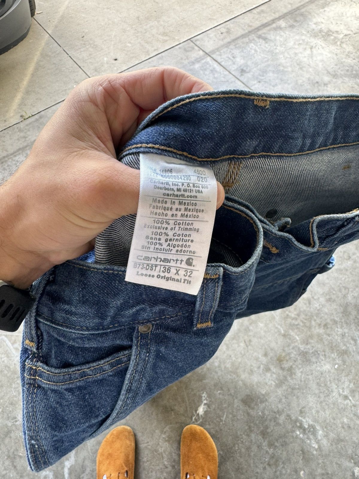 Carhartt Vintage 1990’s Deadstock Carhartt Denim Double Knees Size US 36 / EU 52 - 6 Thumbnail