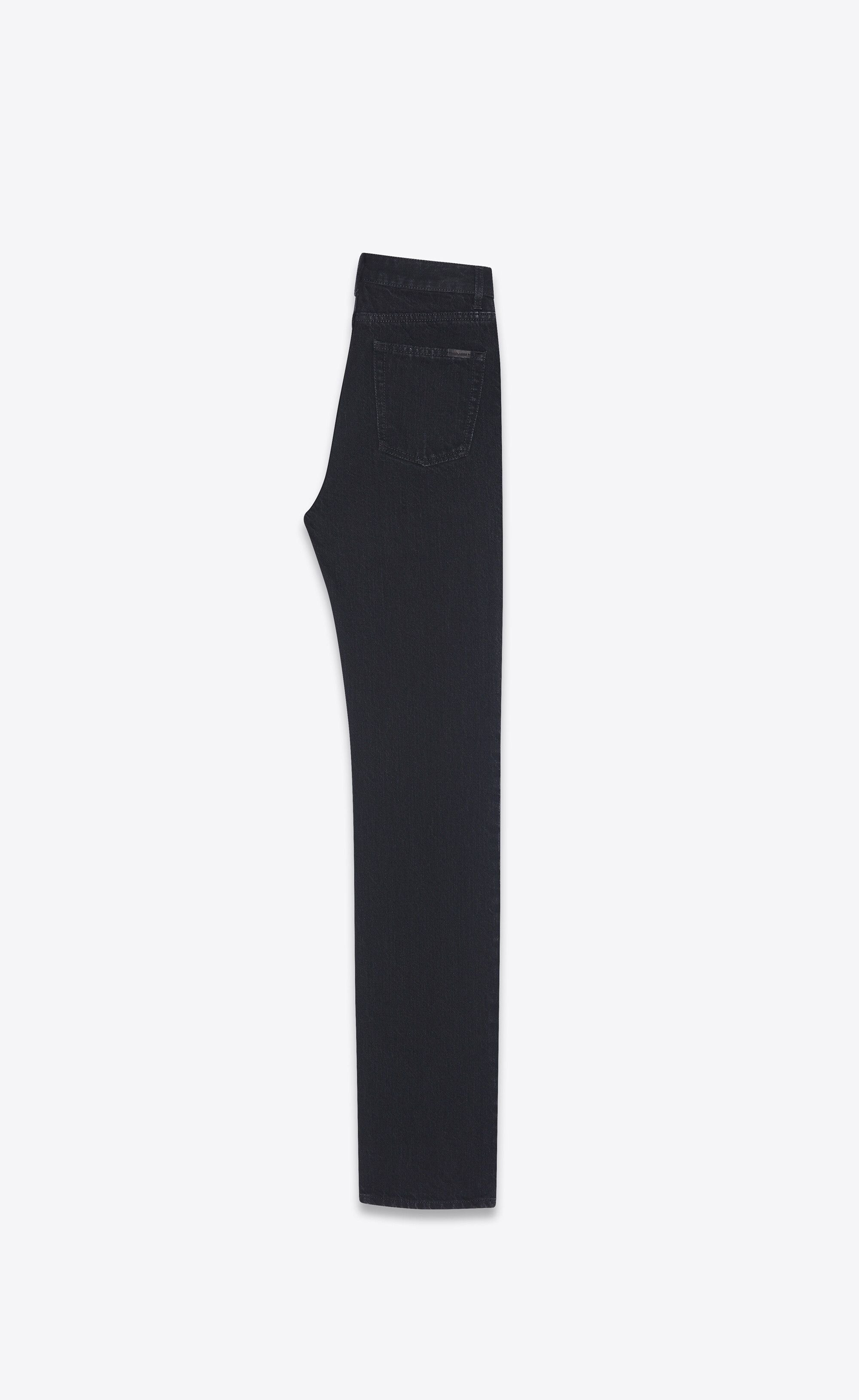 Saint Laurent Paris o1s1wg111224 644332 90's Highwaist Jeans in Black Size 27" / US 4 / IT 40 - 2 Thumbnail