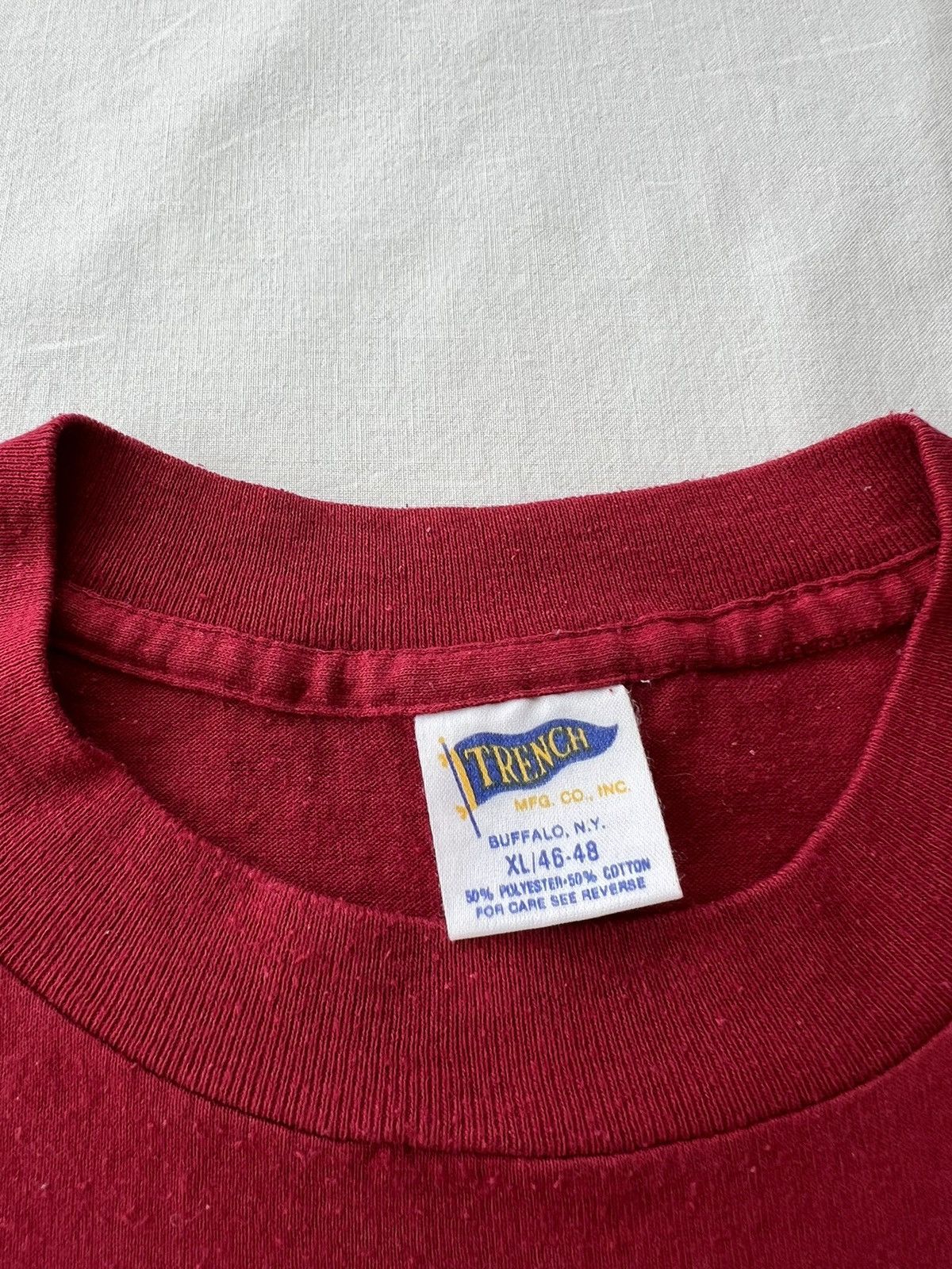 NFL Vintage 90s Washington Redskins NFL Football Trench T-shirt Size US L / EU 52-54 / 3 - 11 Thumbnail