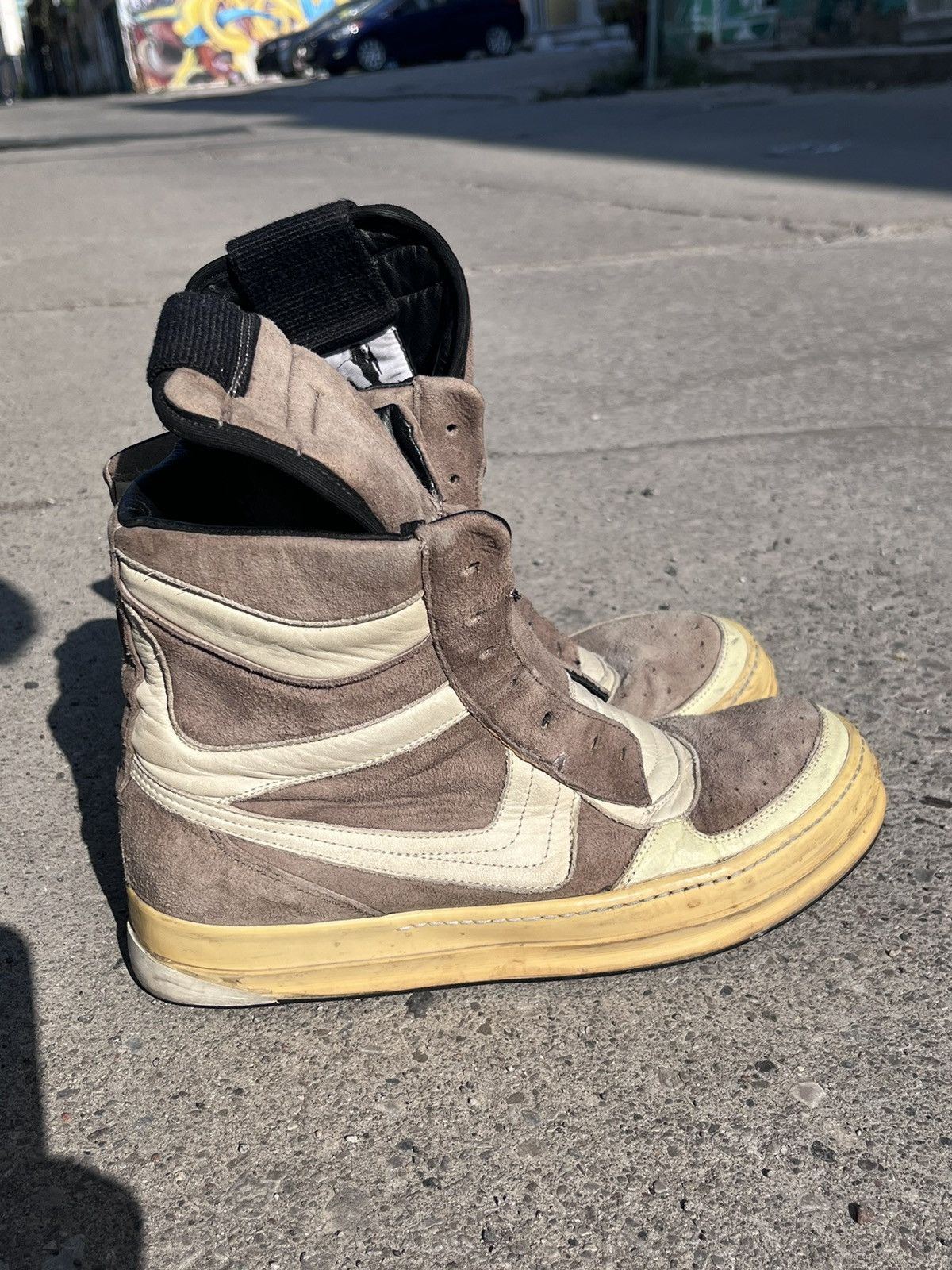 Rick Owens Rick Owens Dust Suede & Leather Dunks - 42 Size US 9 / EU 42 - 4 Thumbnail