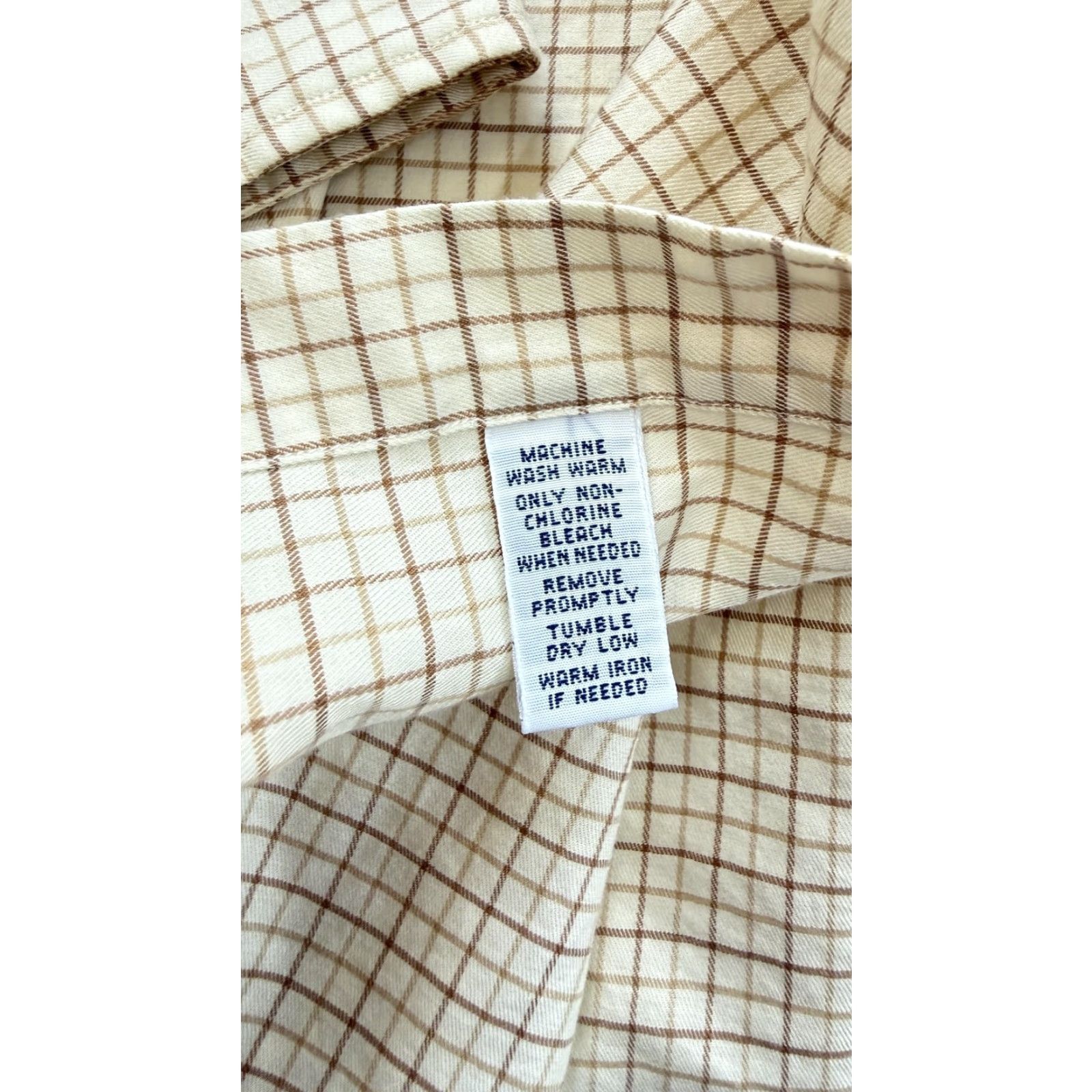 Polo Ralph Lauren Polo Ralph Lauren Shirt Mens Large Beige Check Westerton Classic Button Front Size US L / EU 52-54 / 3 - 5 Thumbnail