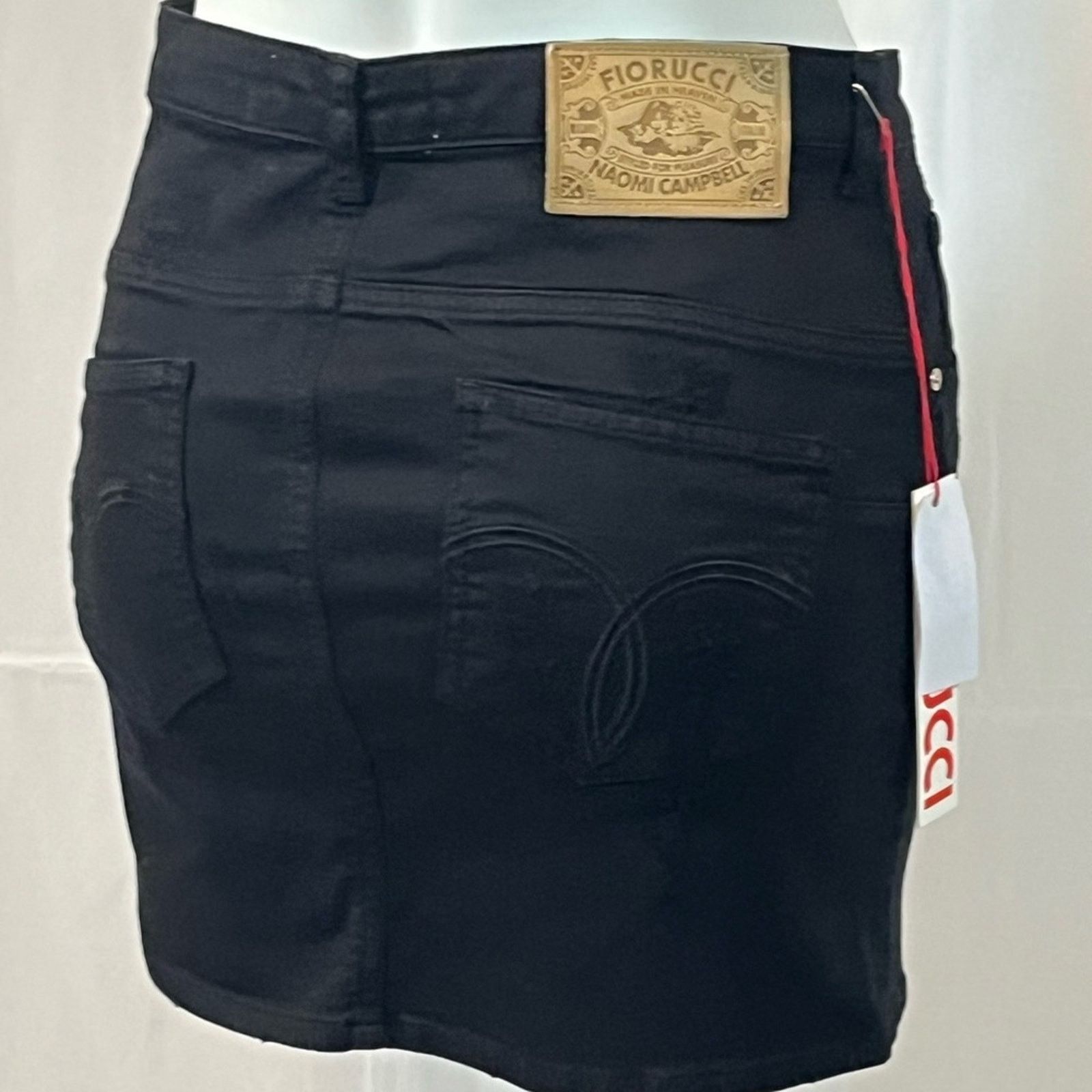 Fiorucci Fiorucci Black Distressed Mini Skirt Size 30" / US 8 / IT 44 - 14 Thumbnail